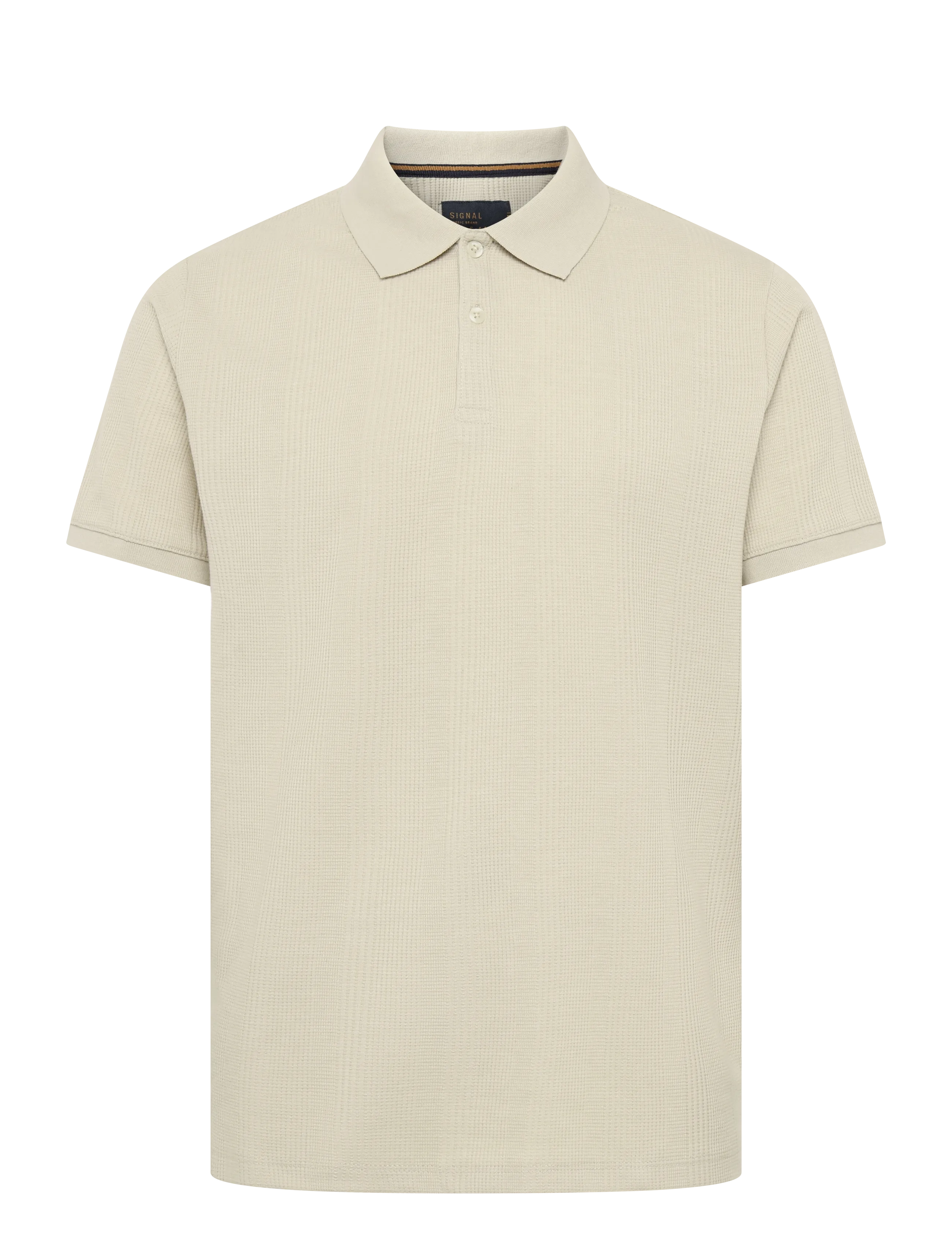Signal OLAUSI STRUCTURED POLO - Clothing - SAFARI SAND / beige