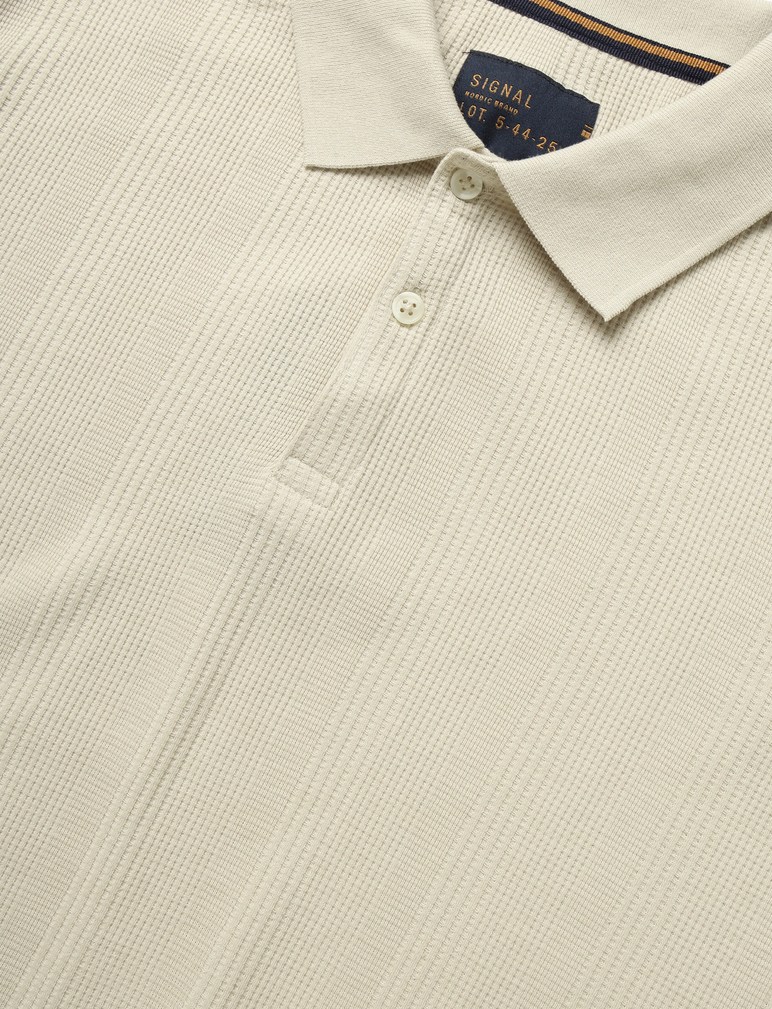 Signal - OLAUSI STRUCTURED POLO - short-sleeved polos - safari sand - 5