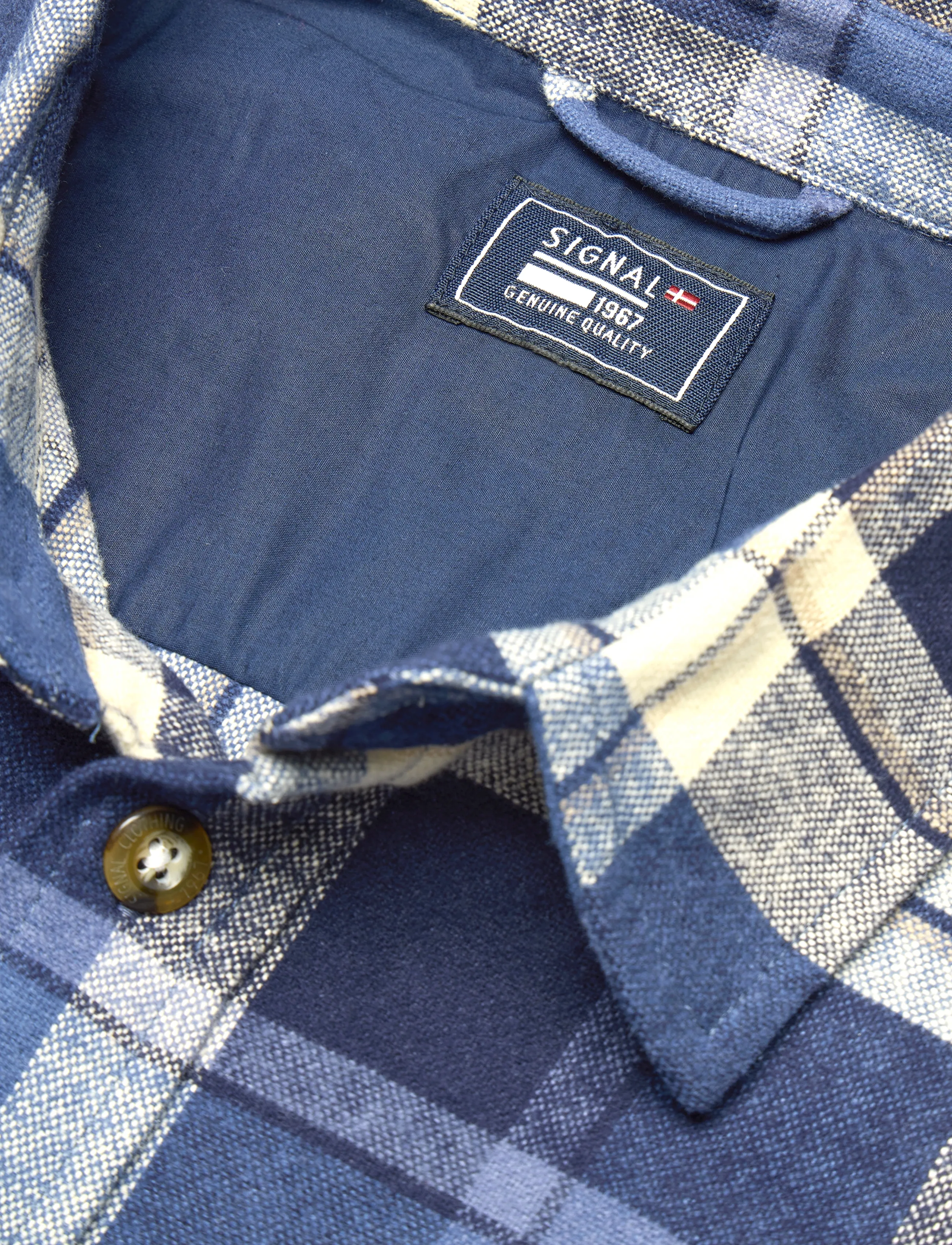 Signal - BJERRE CHECK - casual shirts - deep marine - 2
