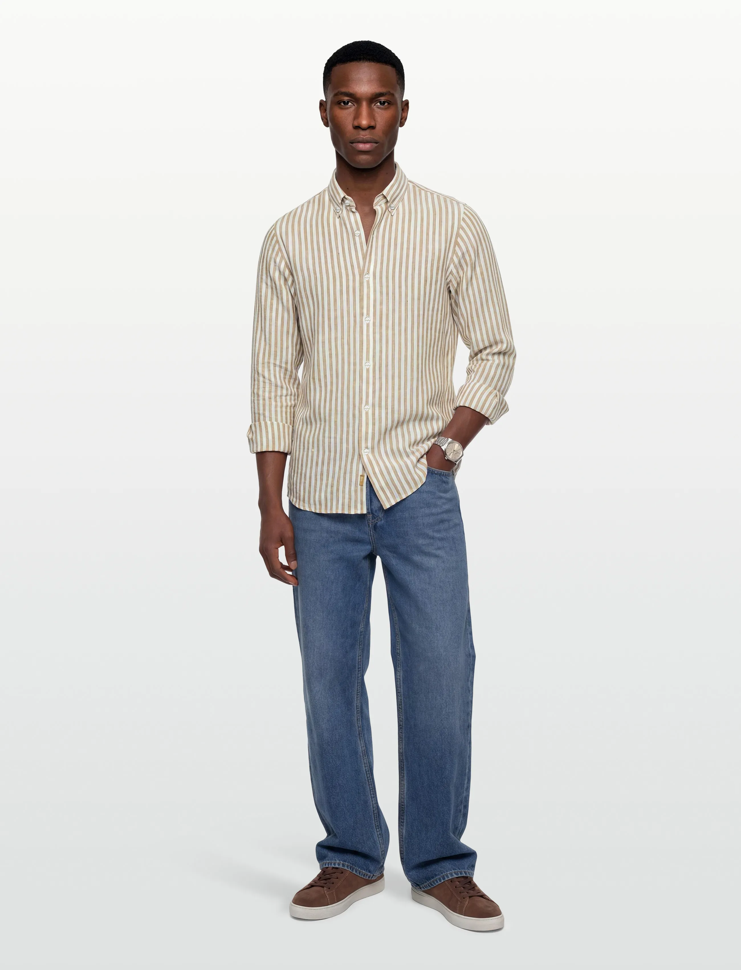 Signal - GREGSI LINEN STRIPE - men - brown lion - 0
