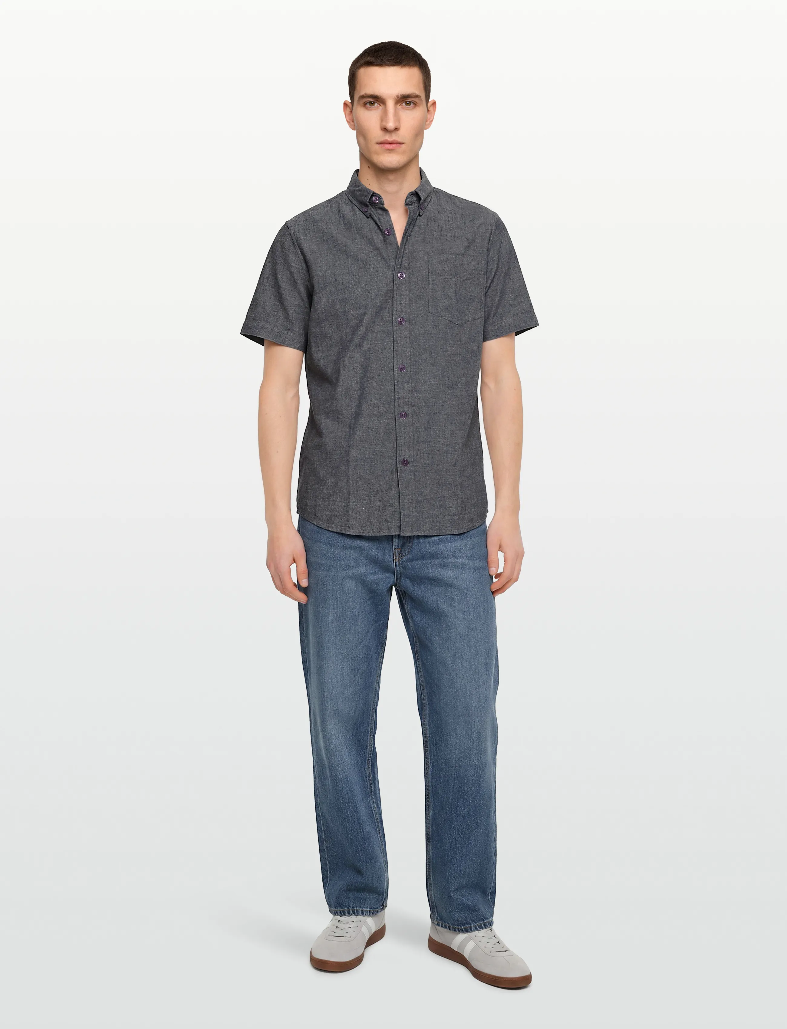 Signal - THERKELSI LINEN/COTTON - hørskjorter - blue captain - 0