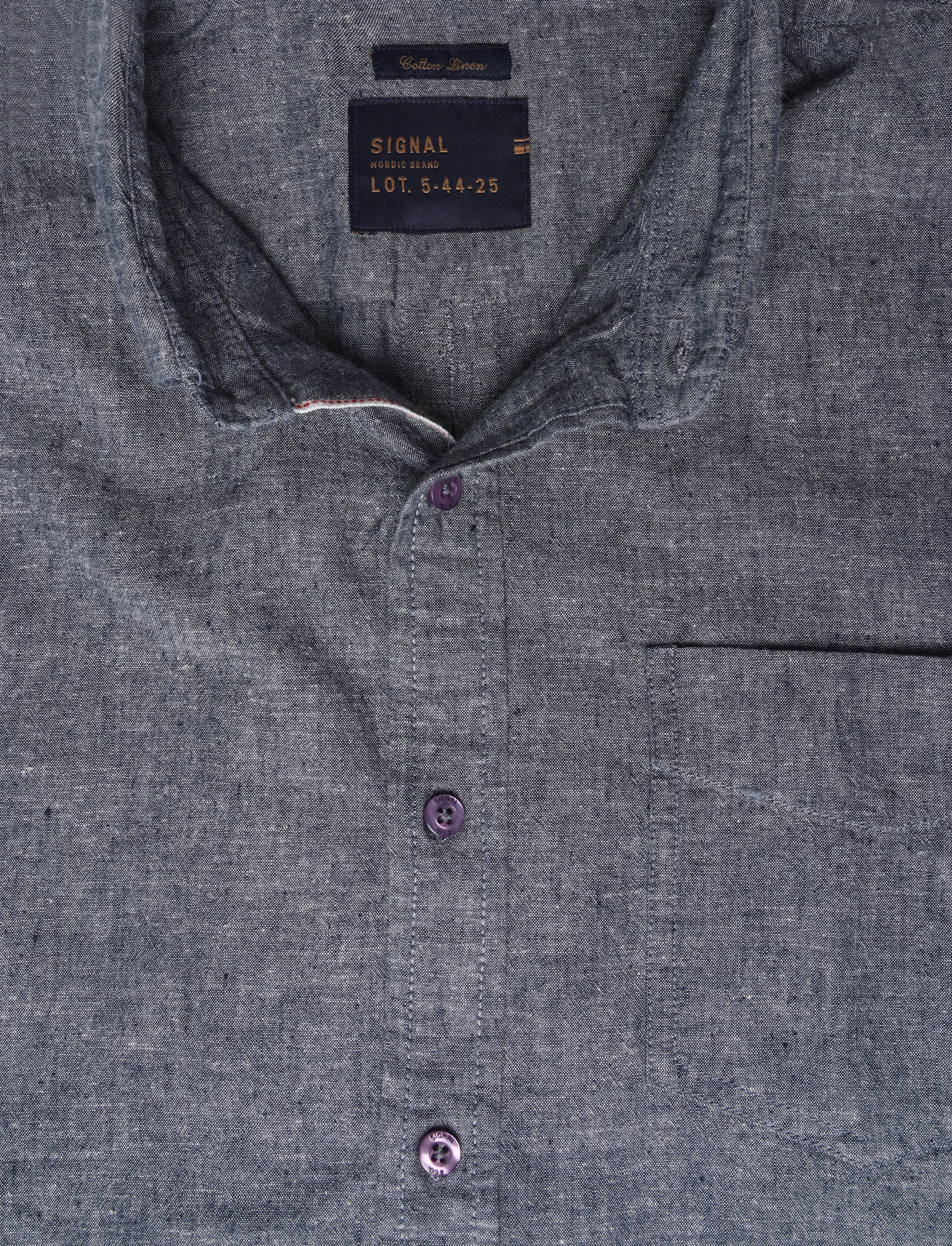 Signal - THERKELSI LINEN/COTTON - hørskjorter - blue captain - 3