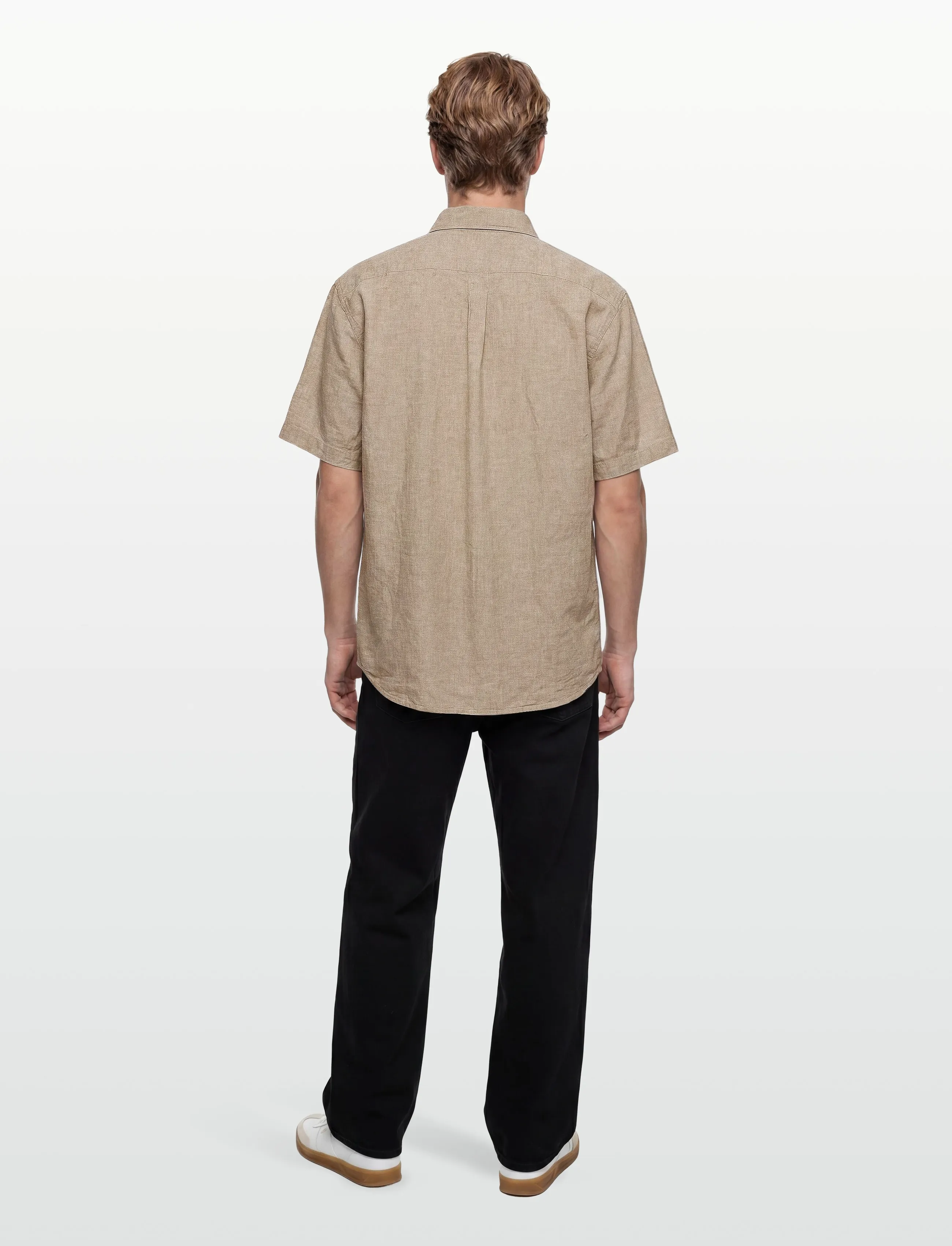 Signal - THERKELSI LINEN/COTTON - hørskjorter - brown otter - 4