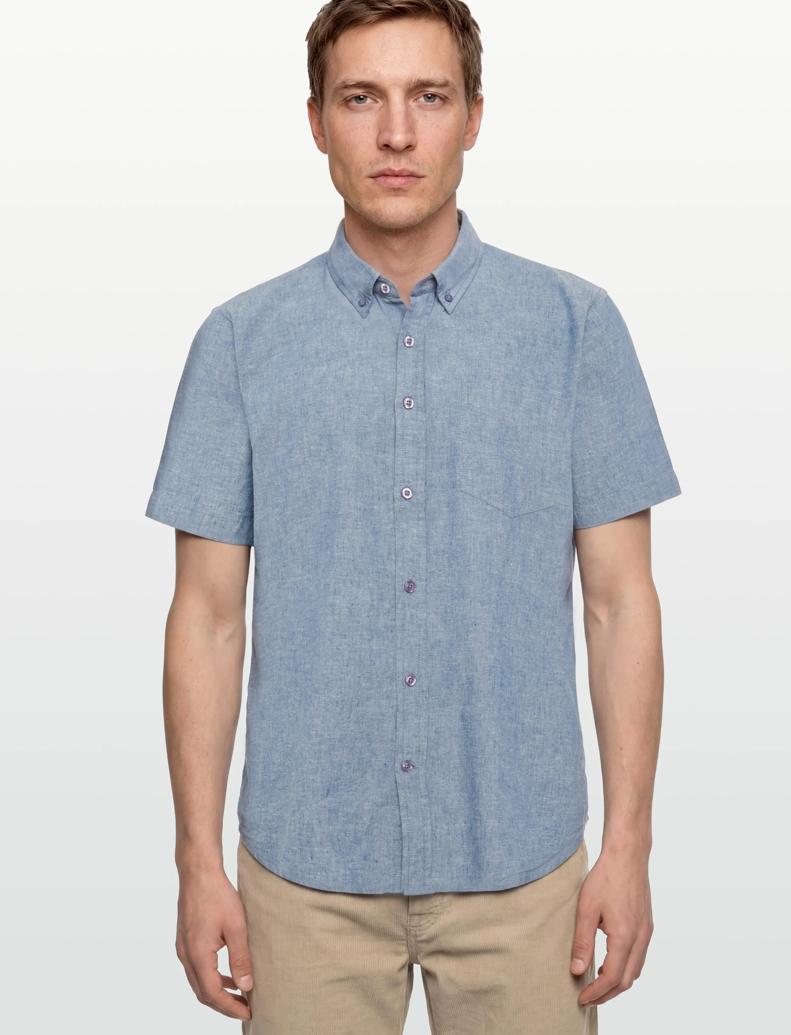 Signal - THERKELSI LINEN/COTTON - hørskjorter - true blue - 3