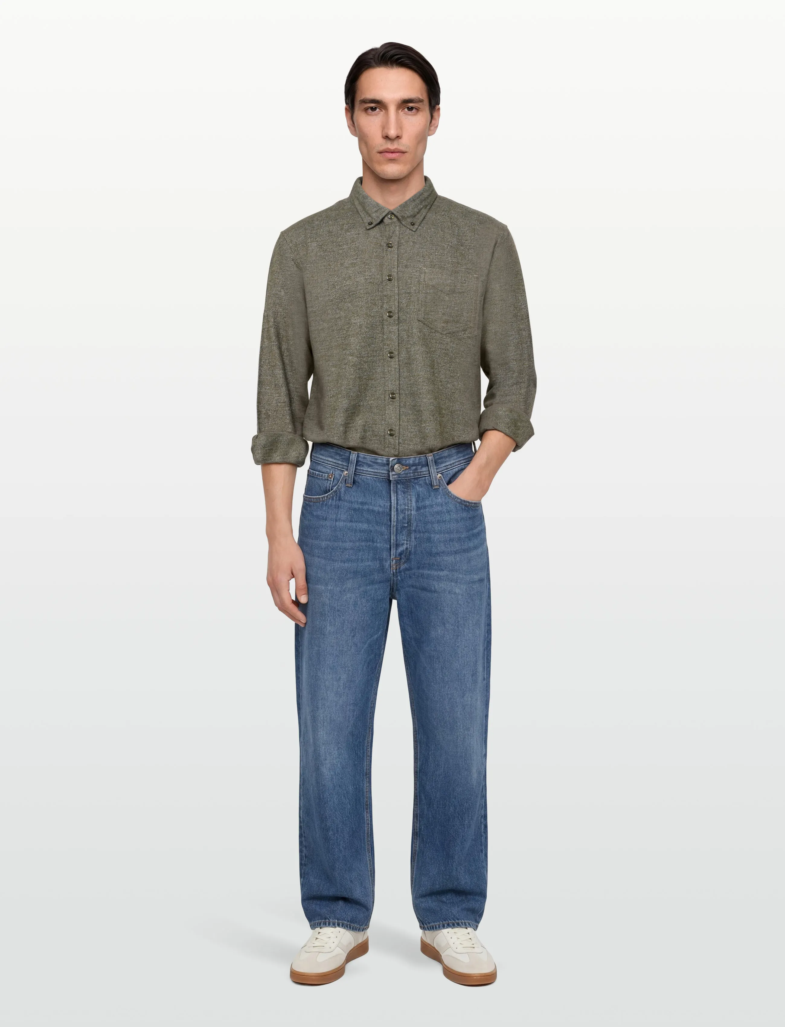 Signal - MALTE MELANGE - casual skjorter - olive - 0
