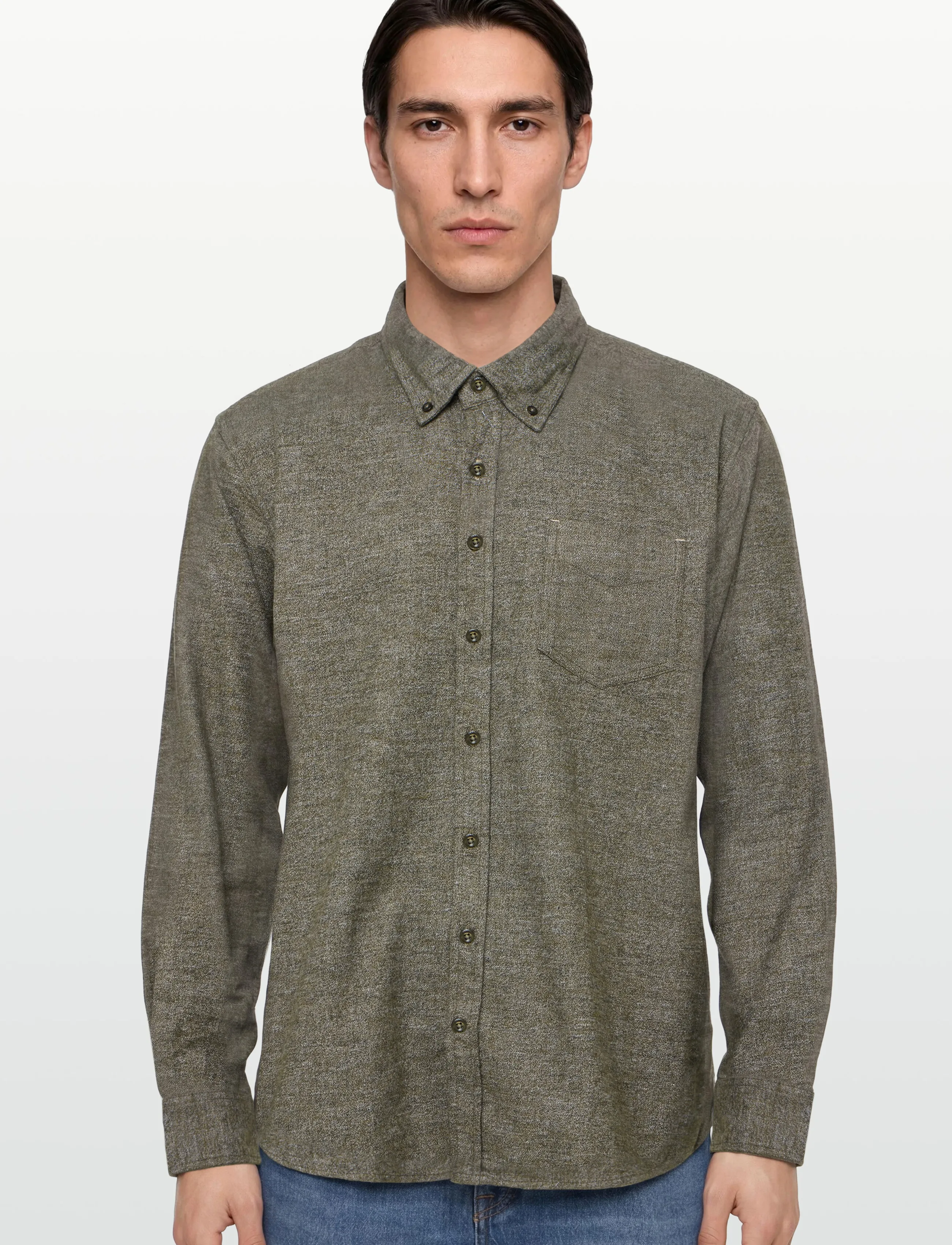 Signal - MALTE MELANGE - casual skjorter - olive - 3