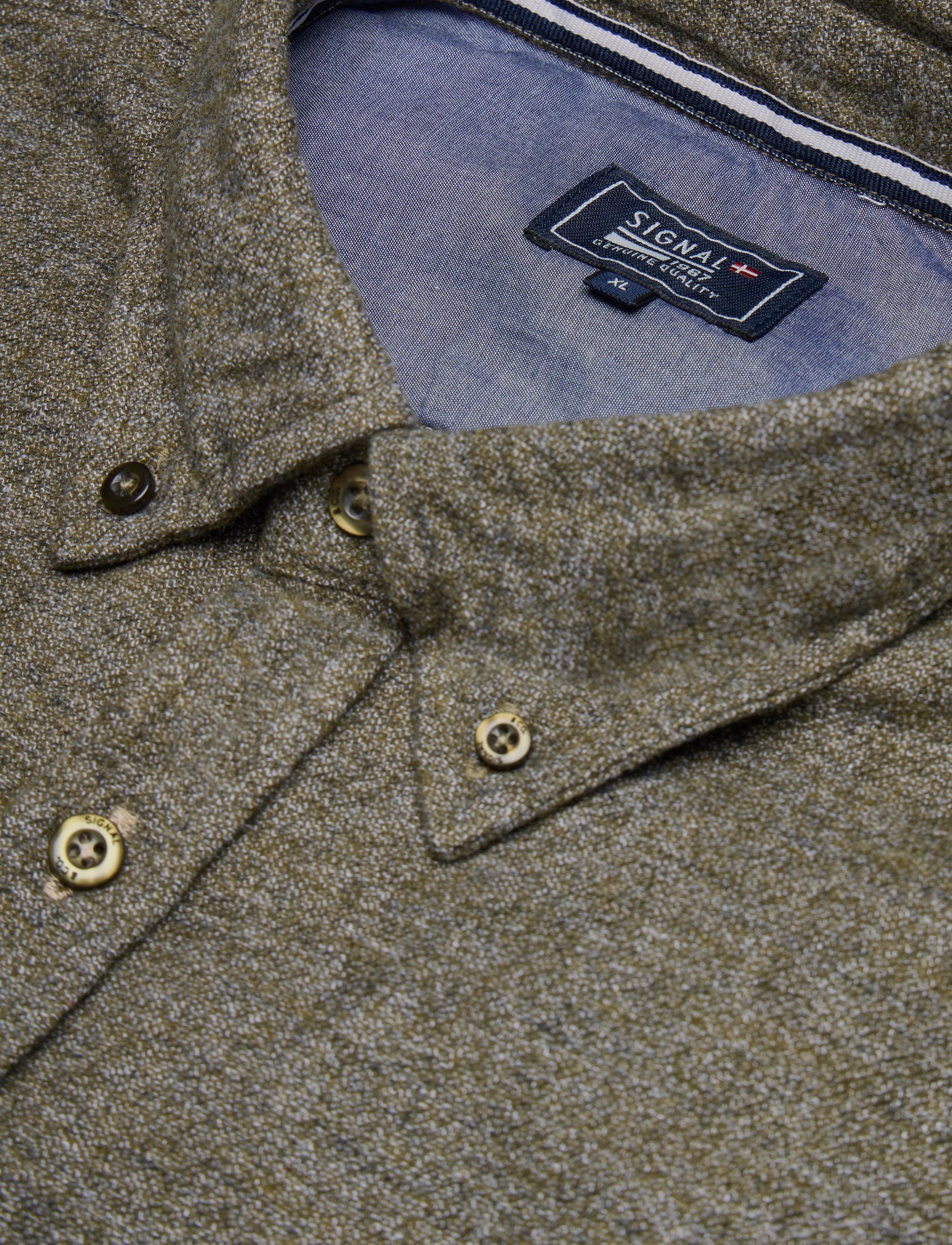Signal - MALTE MELANGE - casual shirts - olive - 2