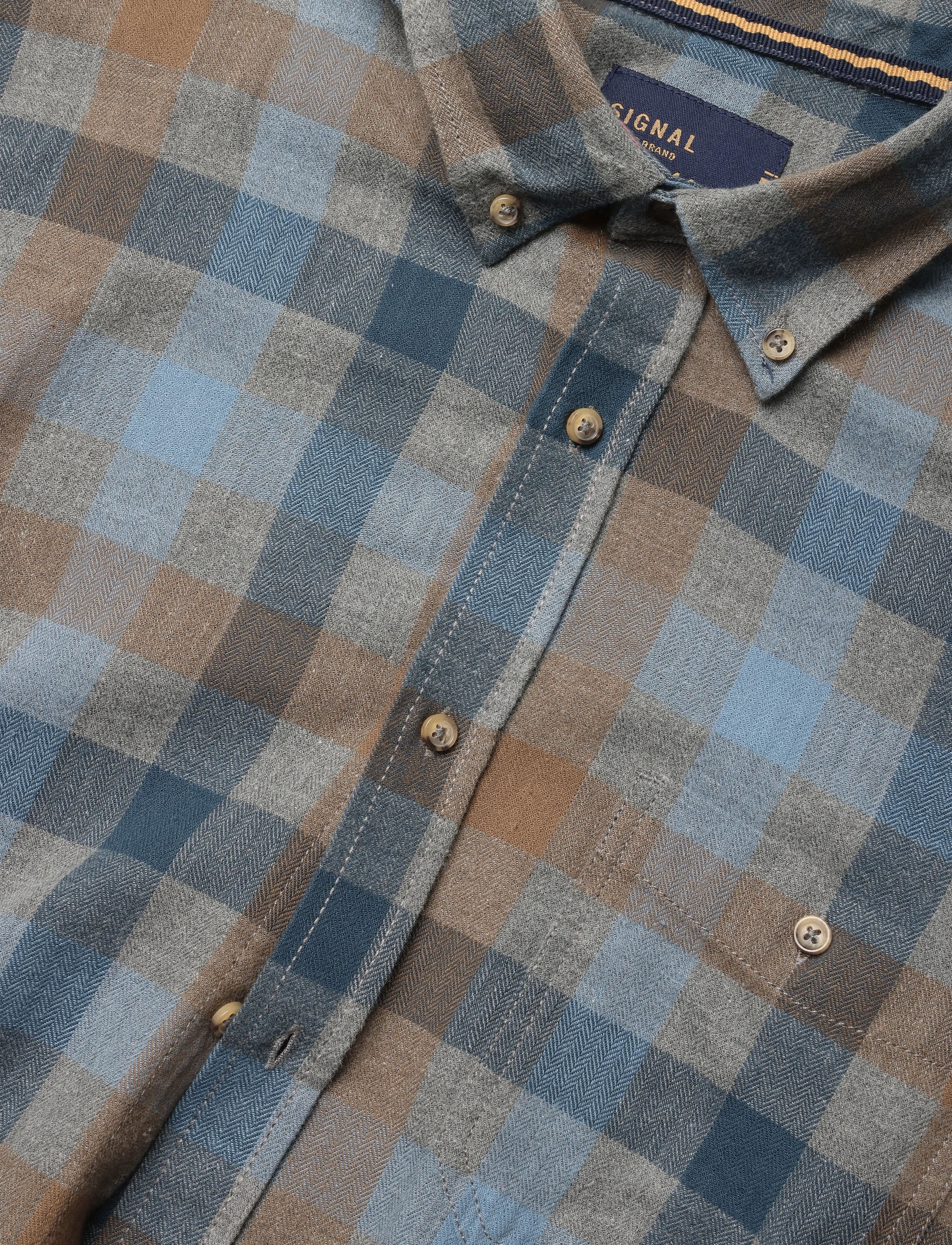 Signal - SIMIKE HUNT CHECK - men - navy midnight - 2