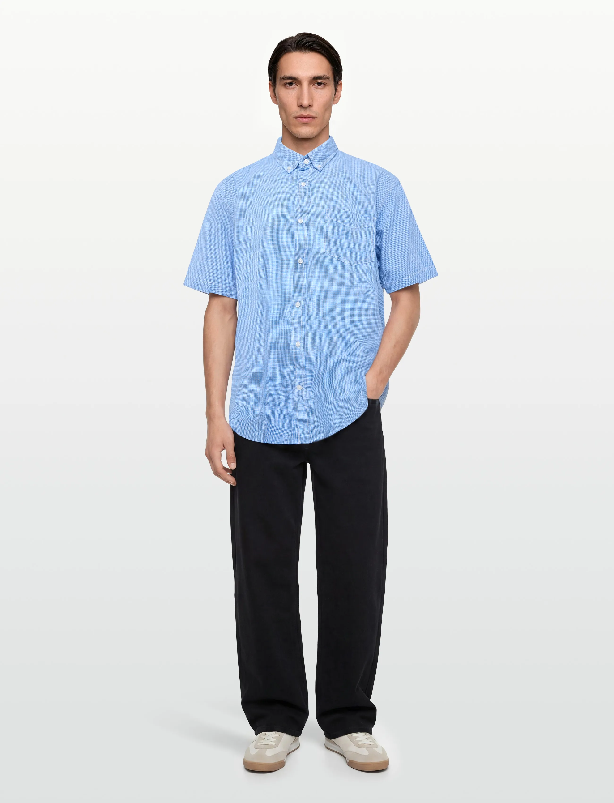Signal - PITTSI STRUCTURE - kortærmede t-shirts - blue slip stream - 0