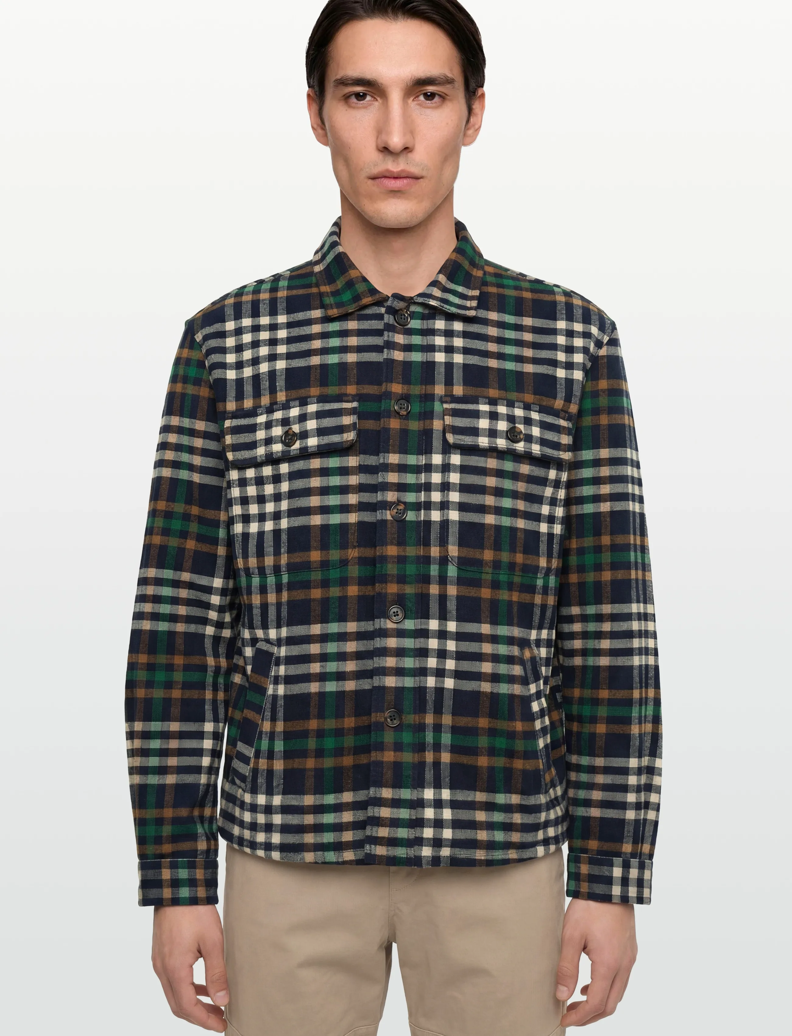 Signal - SIEVEN CHECK - casual skjorter - green tree top - 3