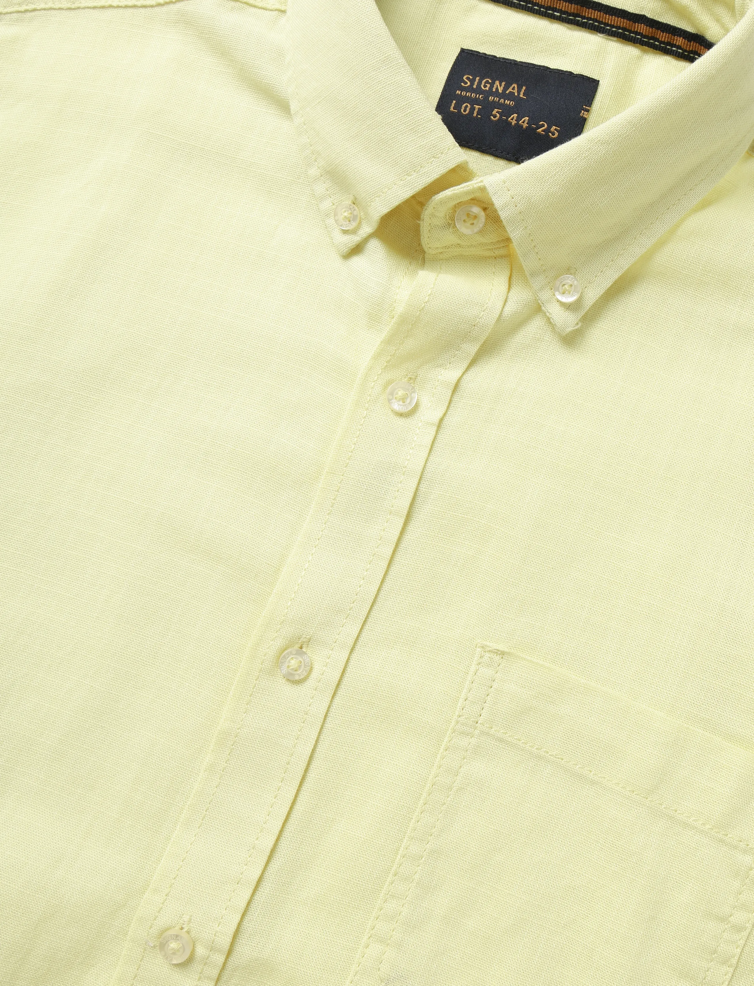 Signal - GIMOSI LINEN LOOK - mænd - yellow pop - 5