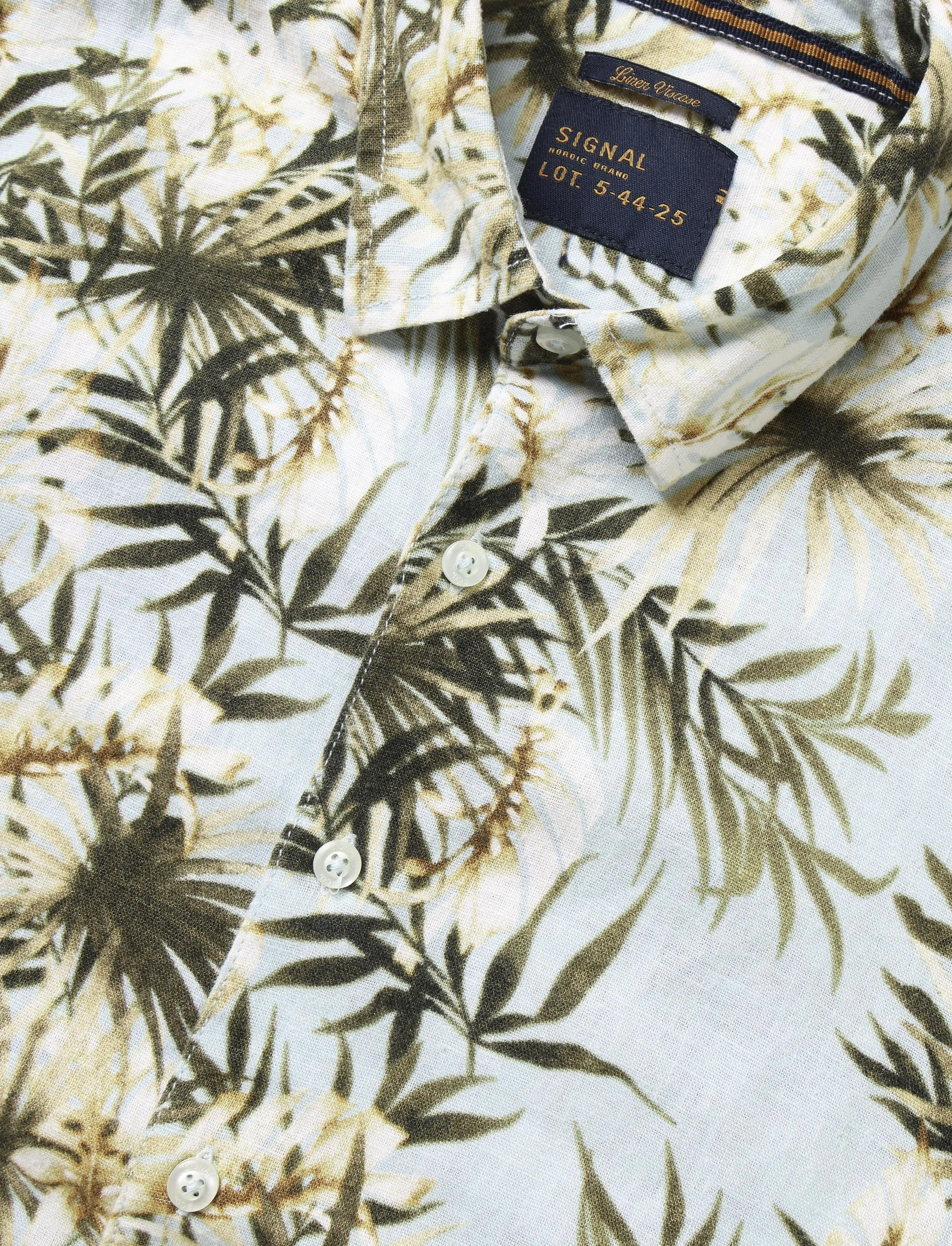 Signal - BENTONSI LINEN PRINT - casual skjorter - air blue - 5