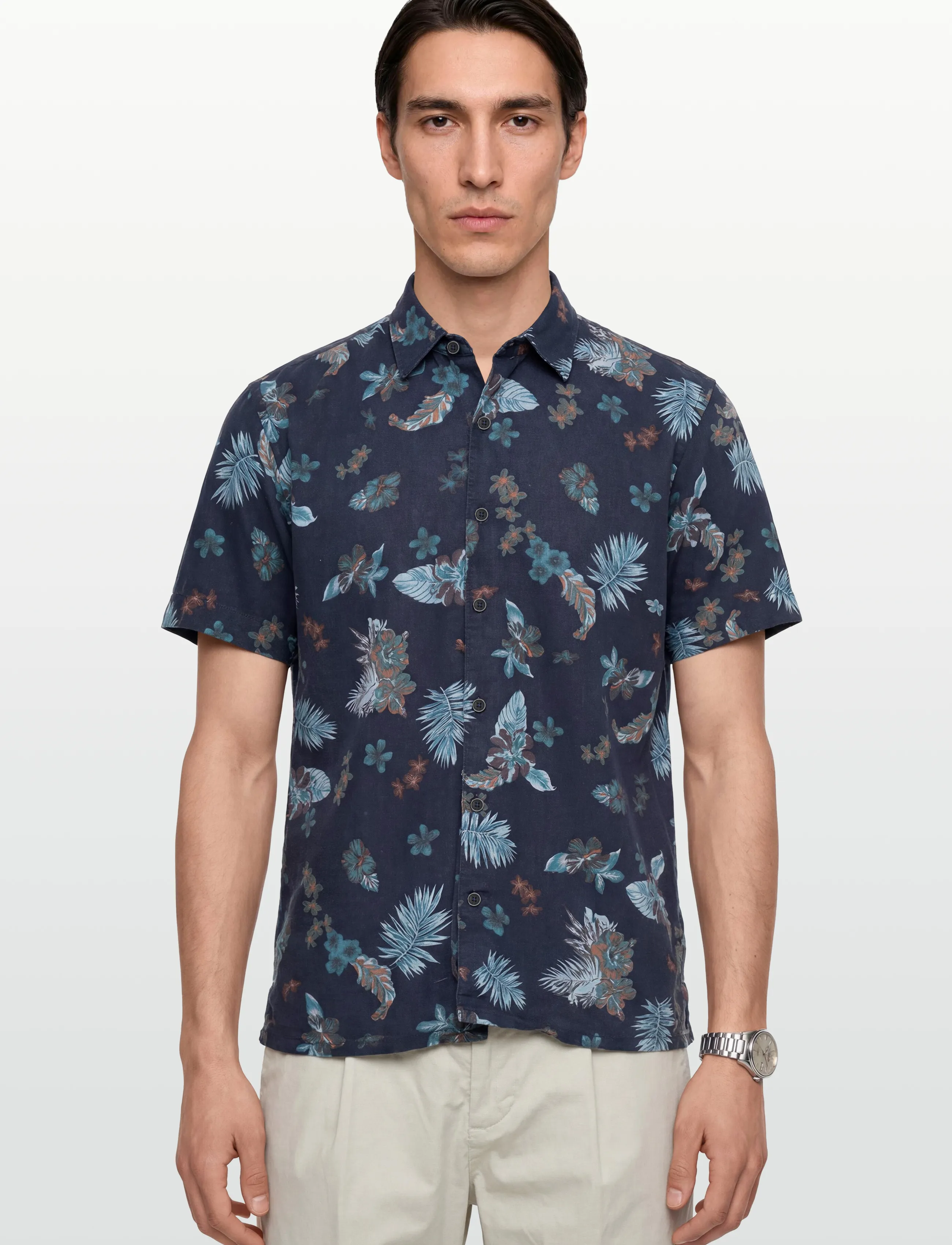 Signal - TRAMPSI HAWAII PRINT - casual skjorter - blue captain - 3