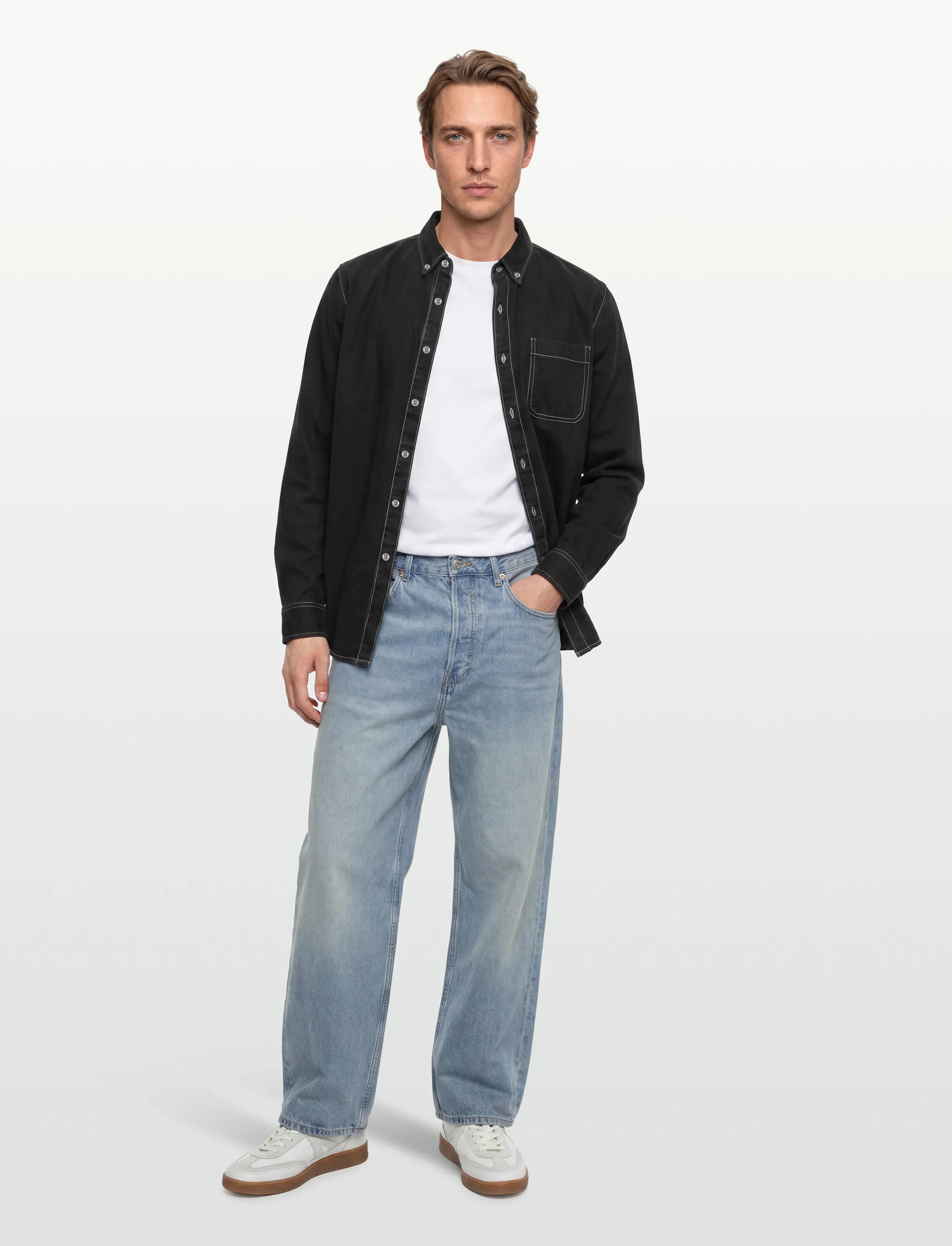 Signal - MALSI DENIM - casual skjorter - grey volcano - 0