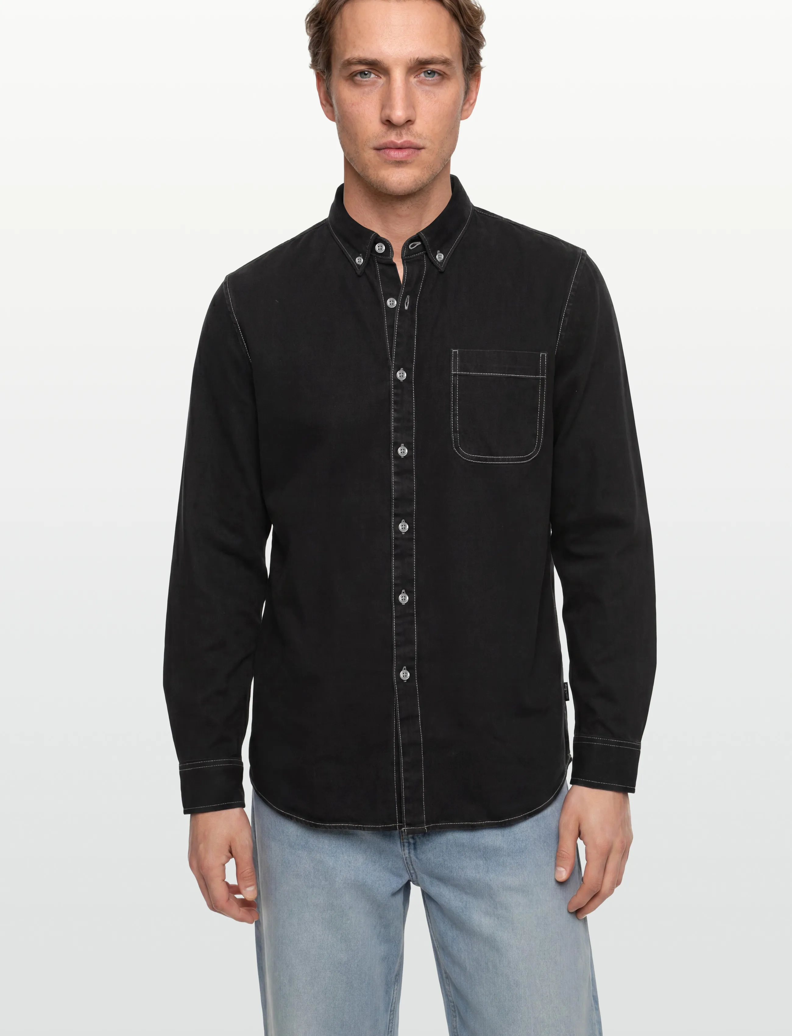 Signal - MALSI DENIM - casual skjorter - grey volcano - 3