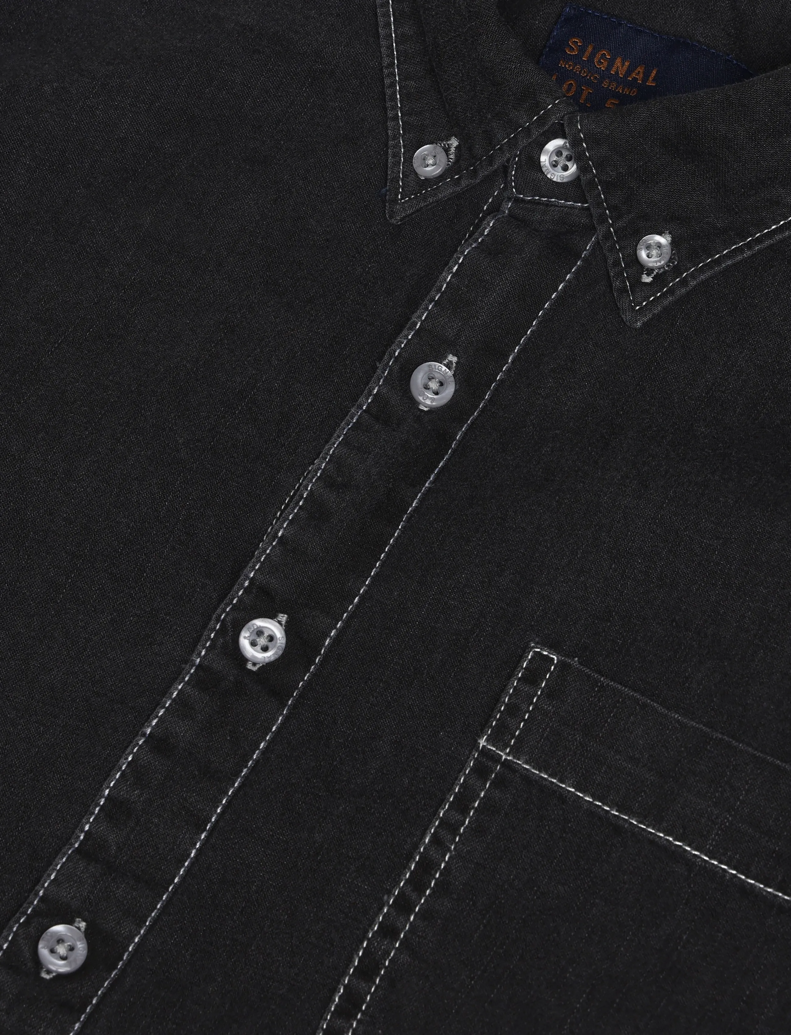 Signal - MALSI DENIM - casual skjorter - grey volcano - 5