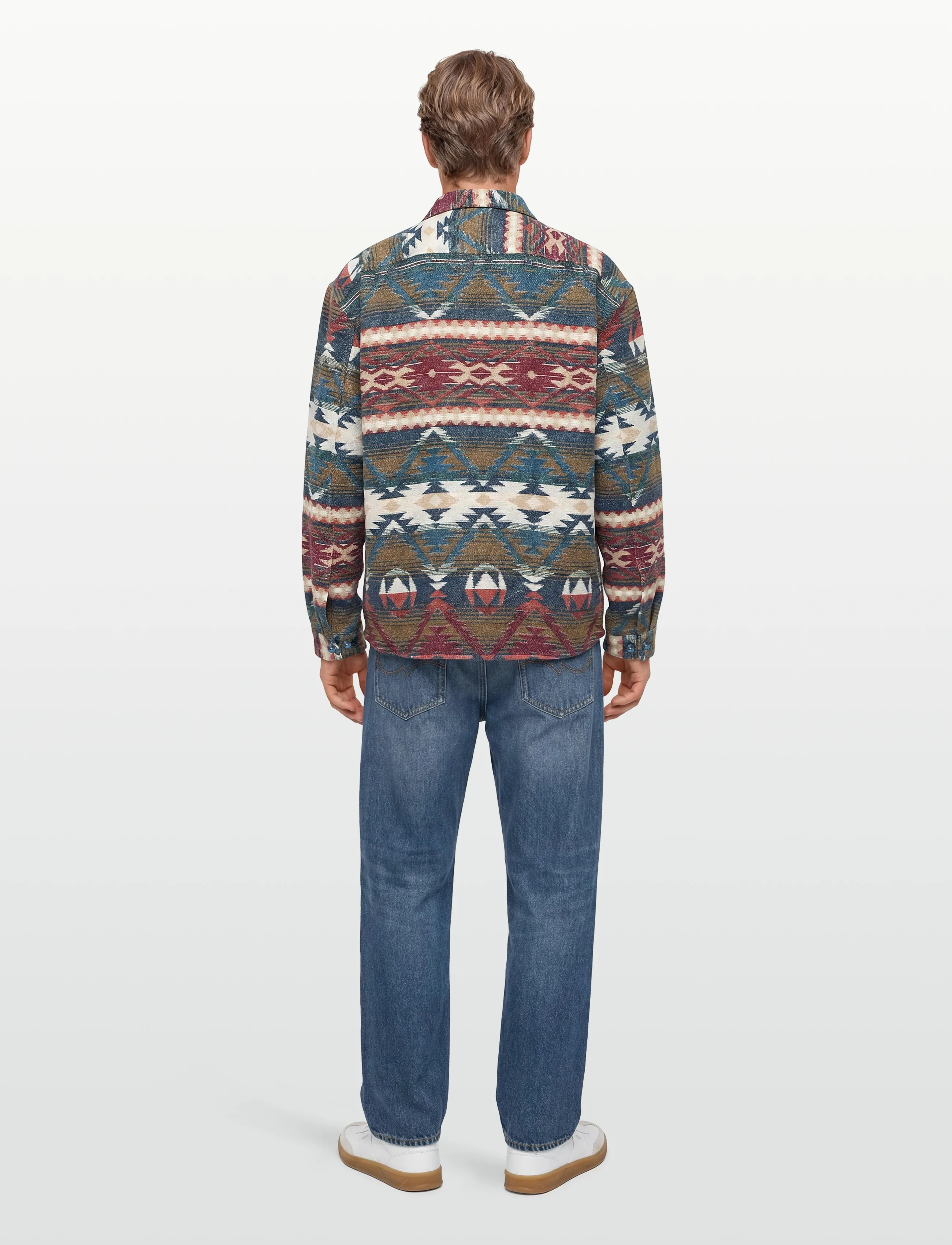 Signal - AZTEC JACQUARD - casual skjorter - vintage red - 5