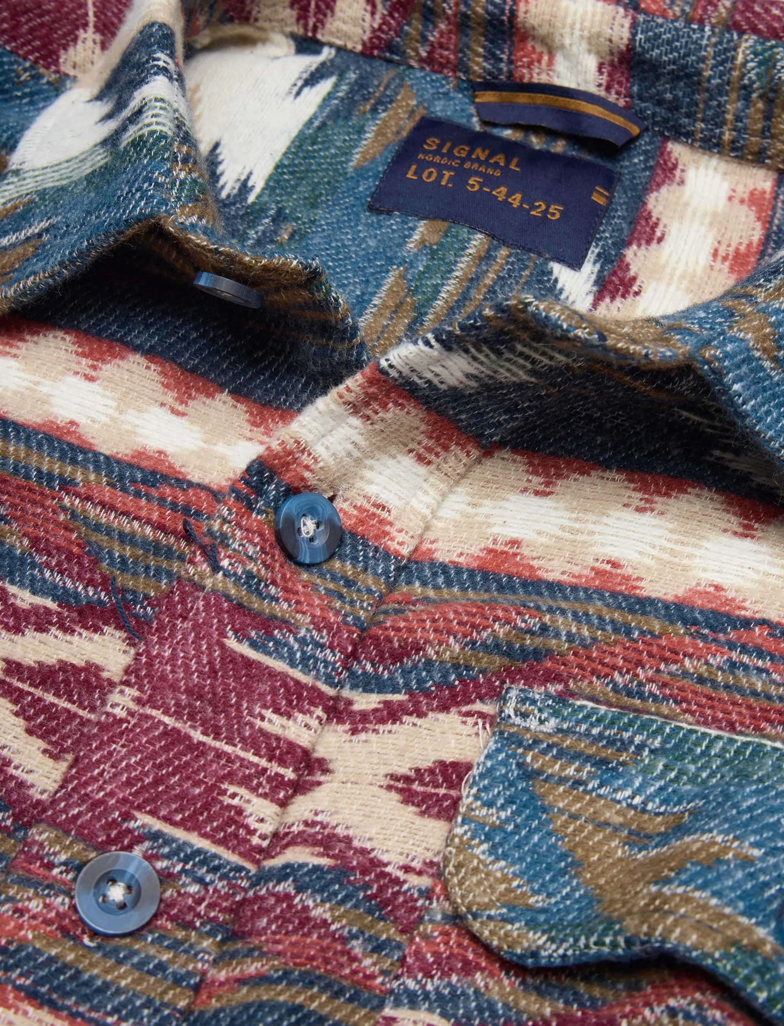Signal - AZTEC JACQUARD - casual skjorter - vintage red - 2
