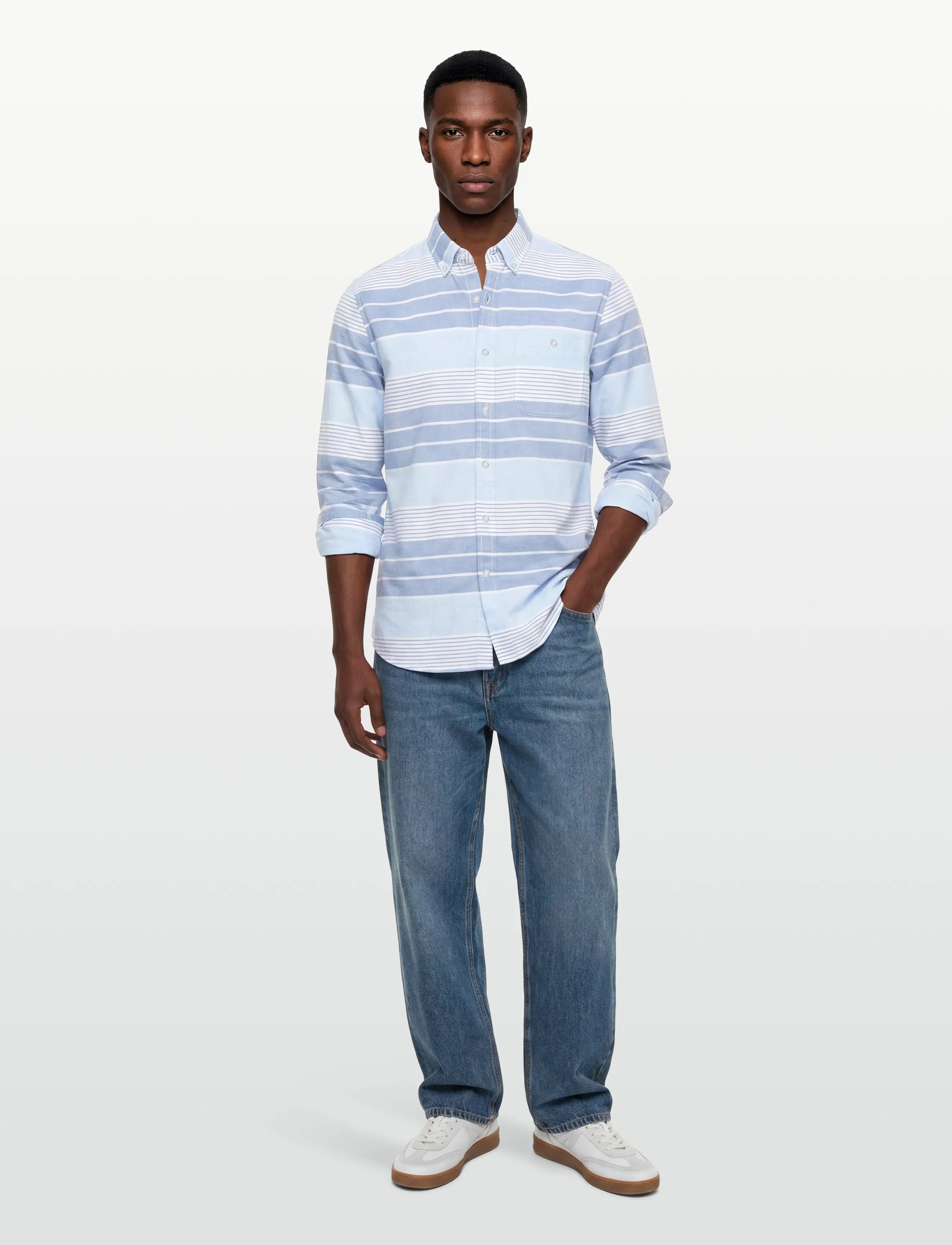 Signal - PACOSI OXFORD STRIPE - oxford skjorter - blue placide - 0