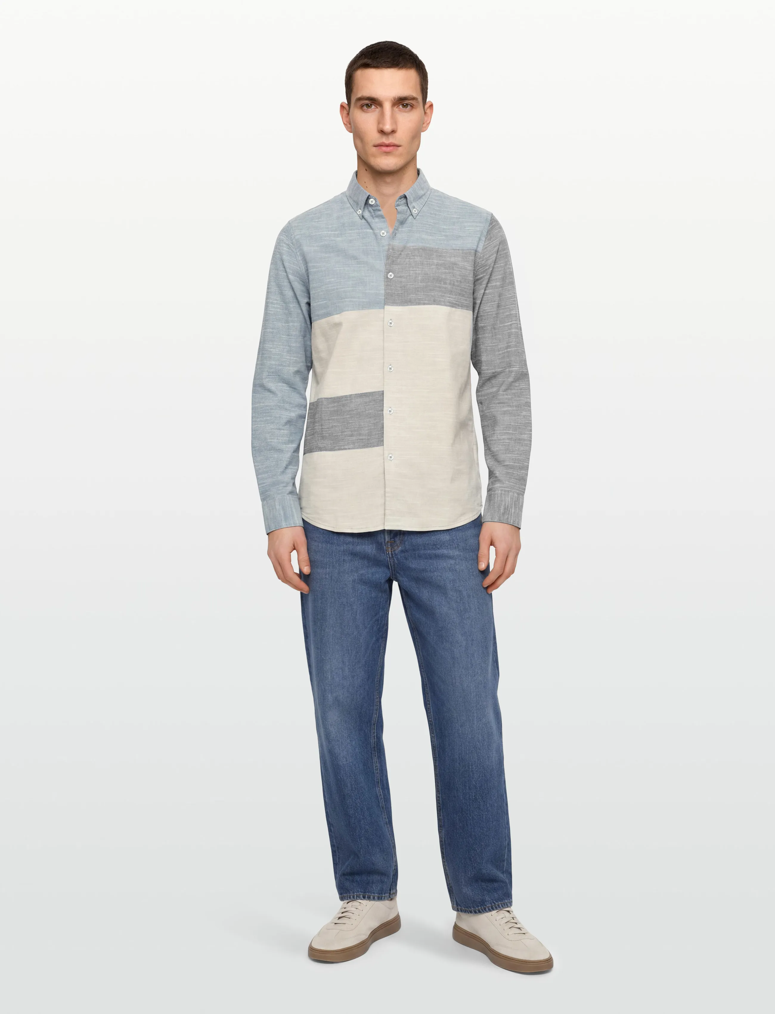Signal - PAOLOSI COLOR BLOCK - casual skjorter - blue captain - 0
