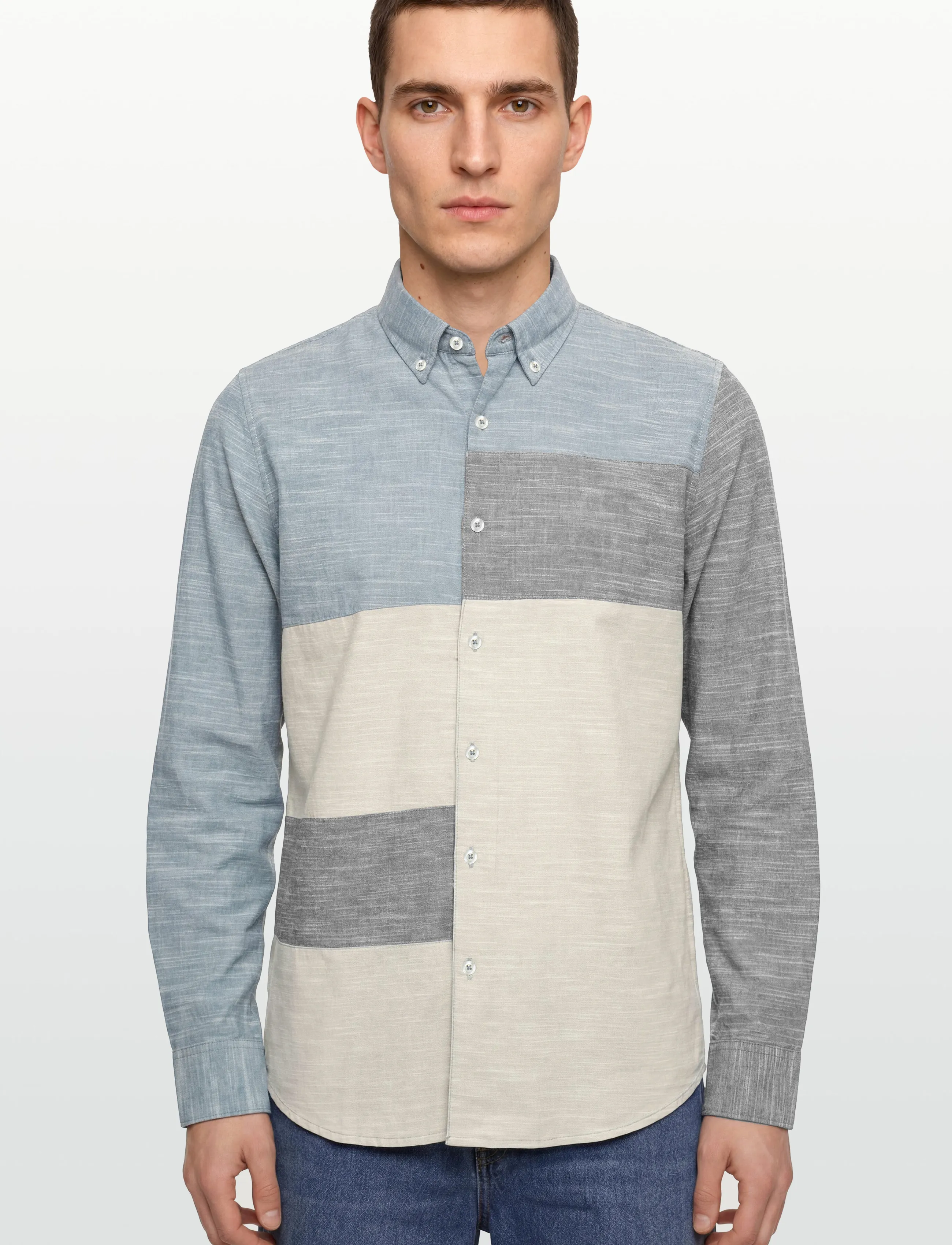 Signal - PAOLOSI COLOR BLOCK - casual skjorter - blue captain - 3
