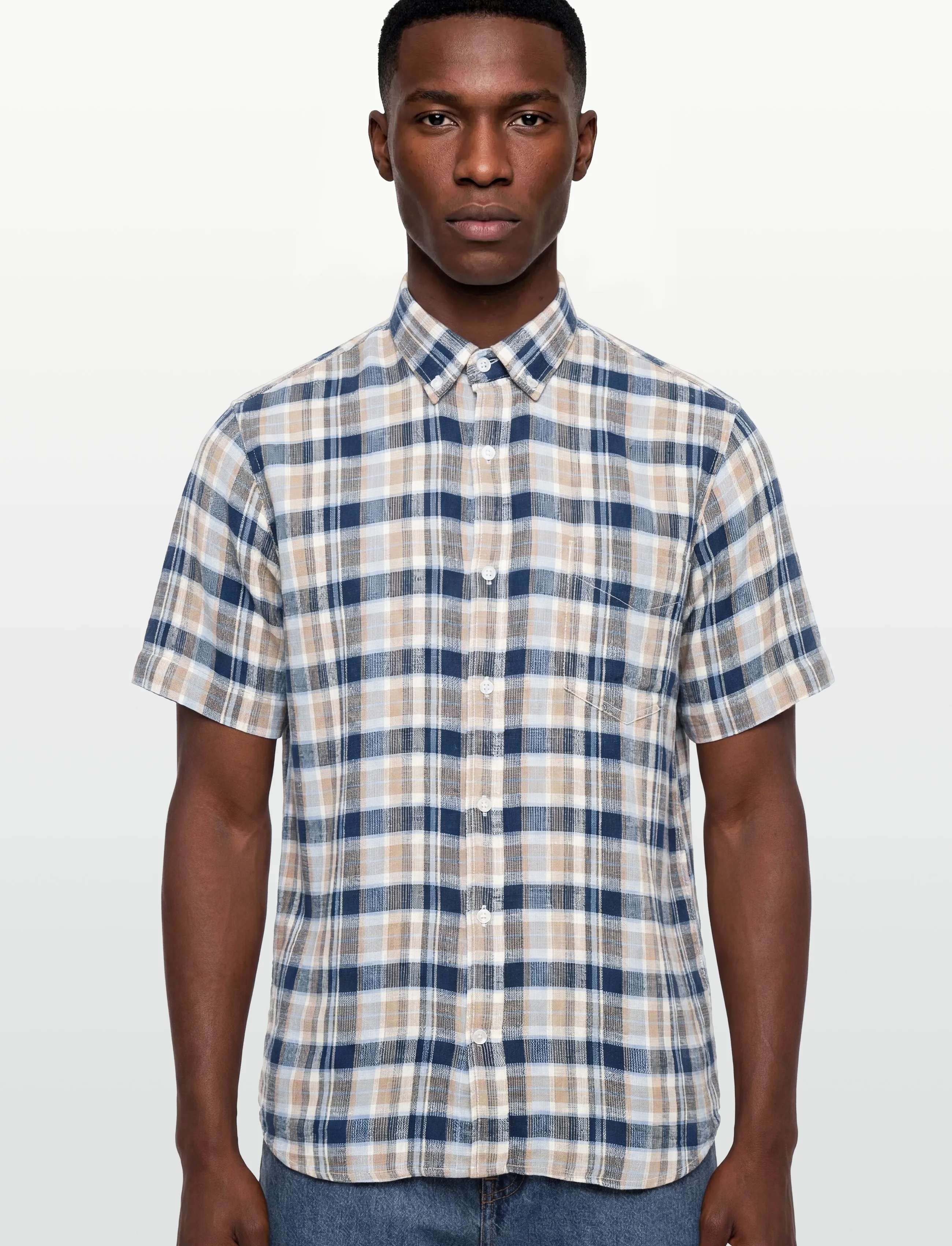 Signal - PANSI WAFFLE CHECK - kurzarmhemden - hazel brown - 3