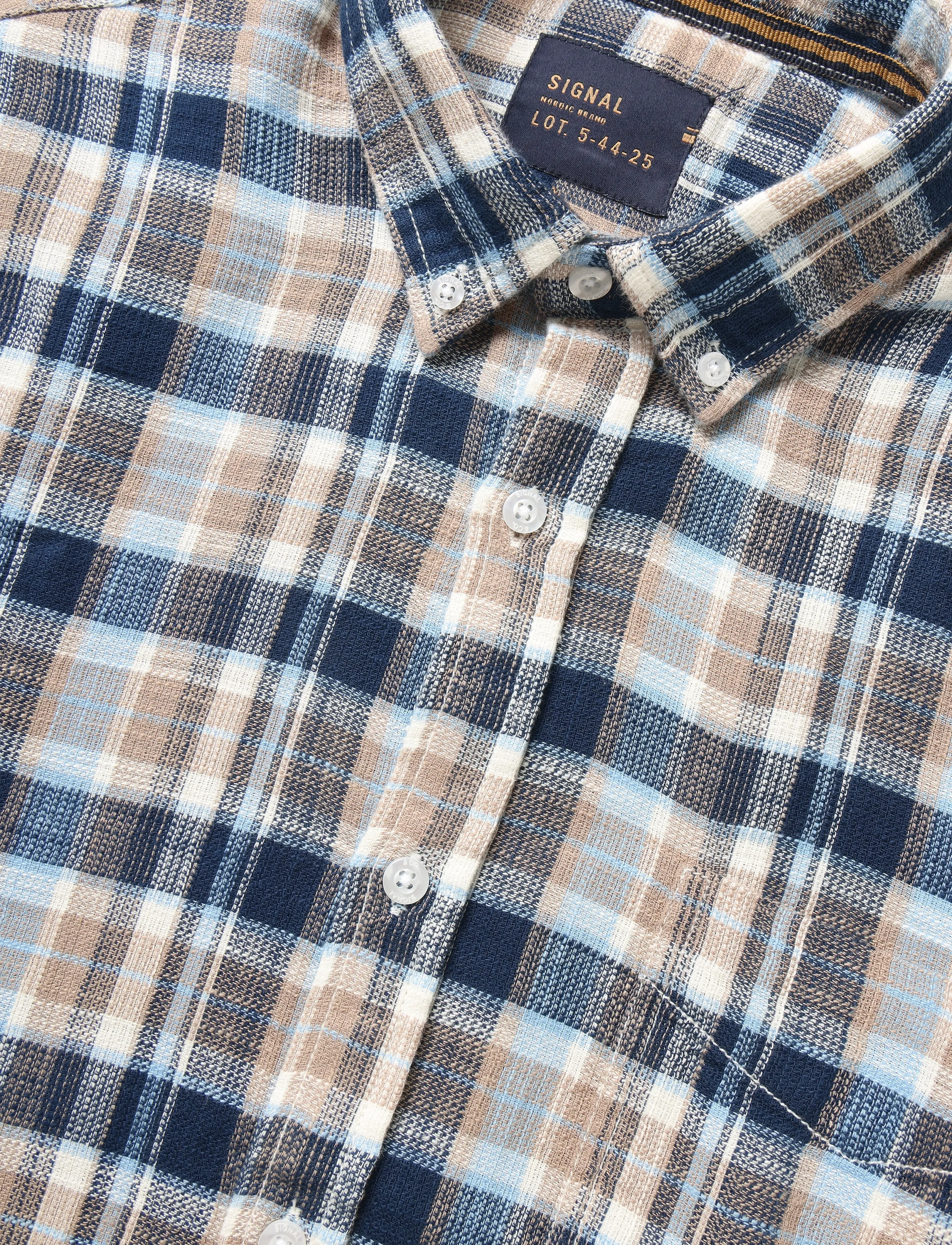 Signal - PANSI WAFFLE CHECK - kurzarmhemden - hazel brown - 5