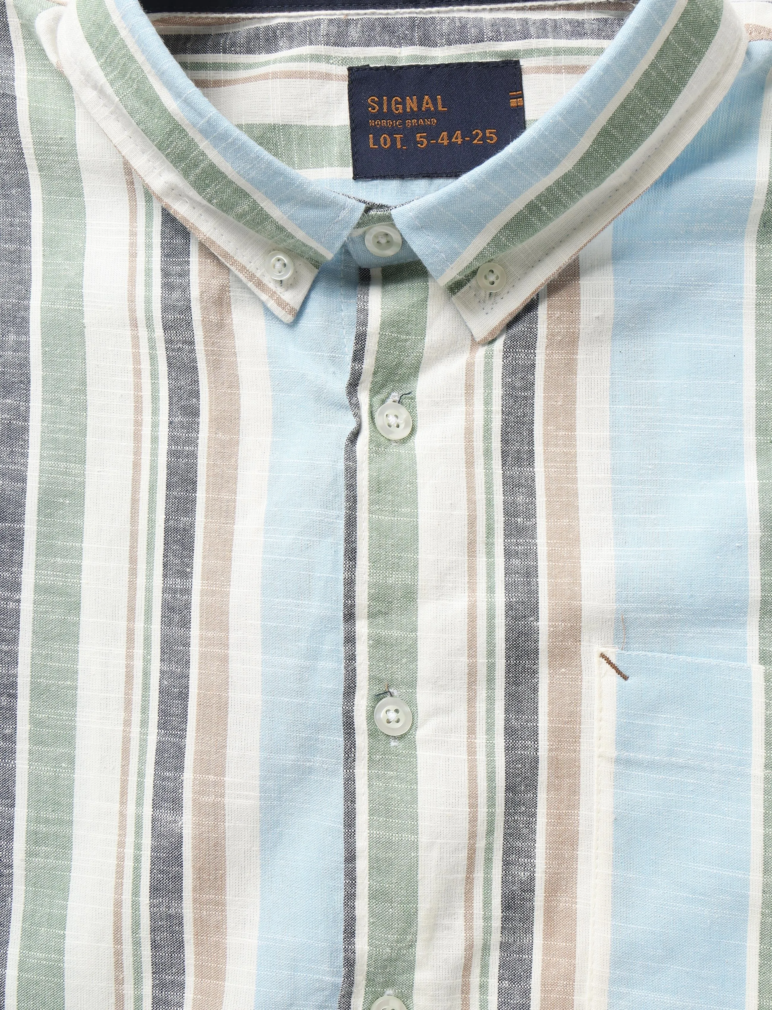 Signal - PINTOSI STRIPE - casual skjorter - blue captain - 5