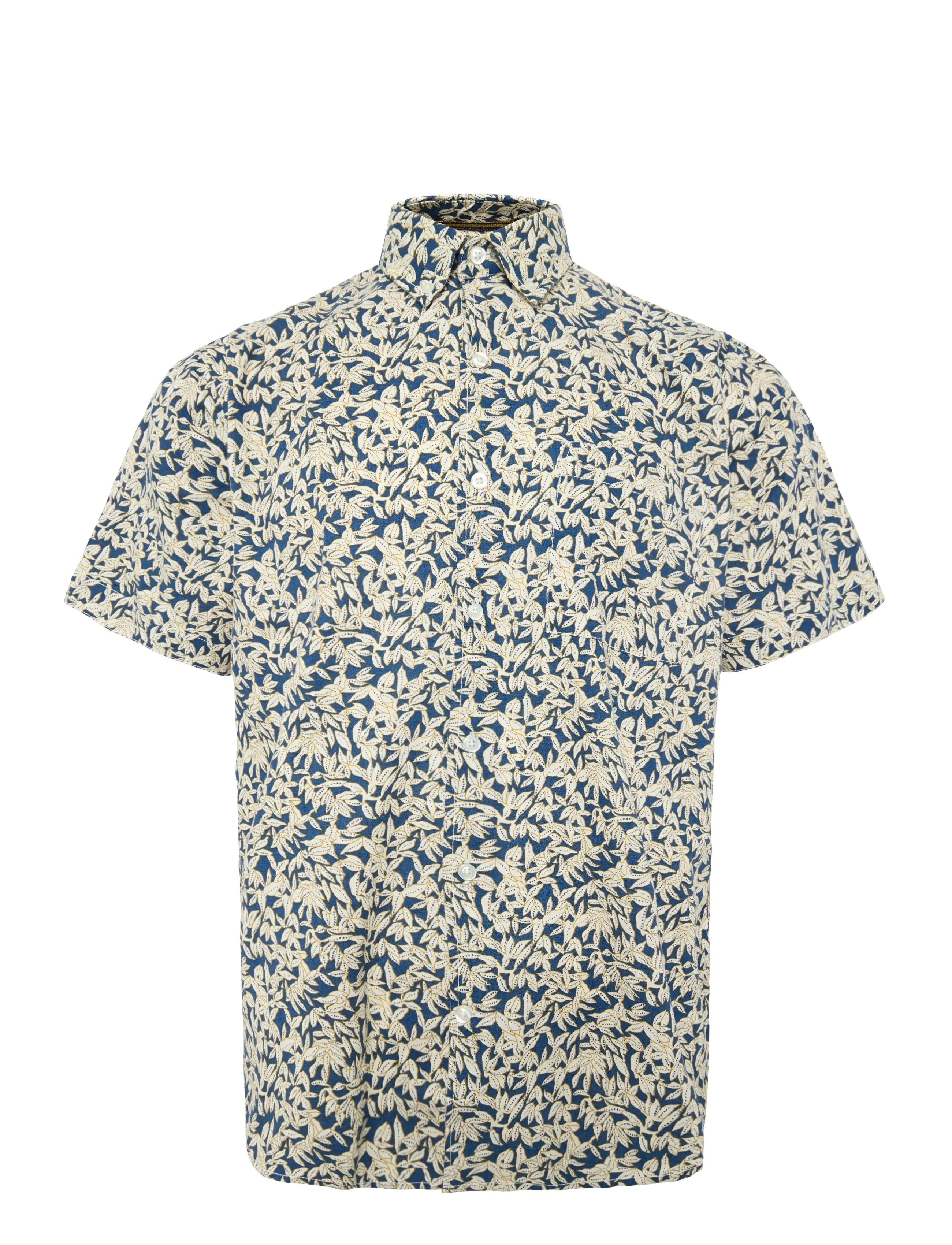 SIGNAL Pingolsi Print Slub Blau - M - Herren