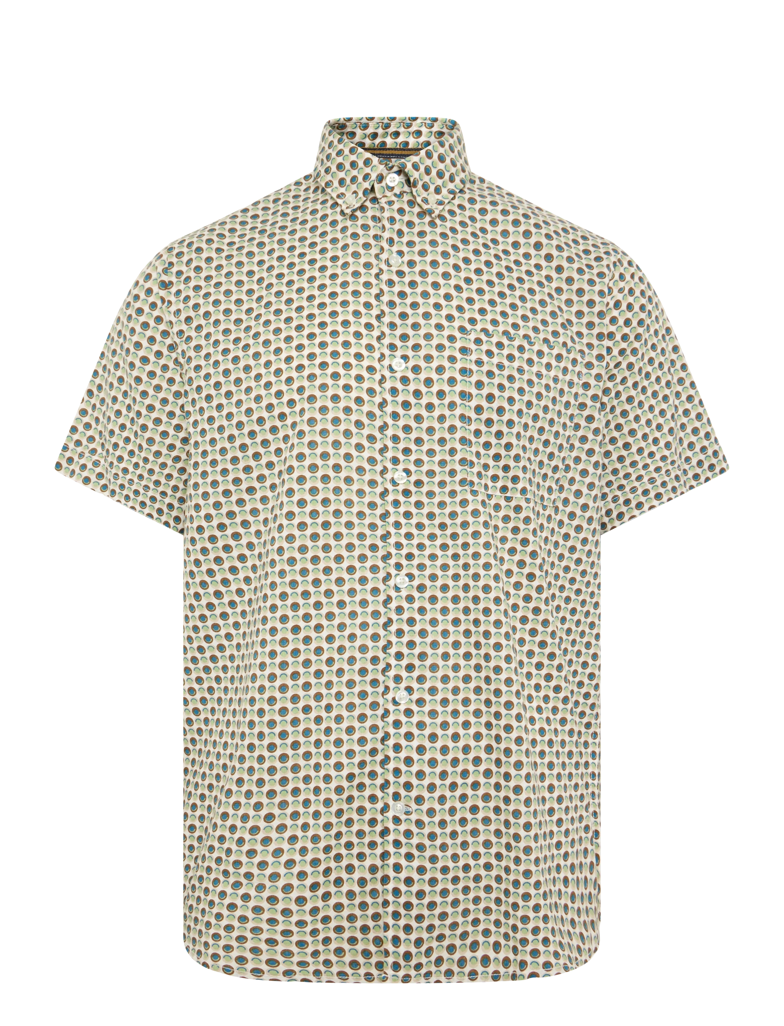 Signal PINGOLSI PRINT SLUB - Shirts - HAZEL BROWN / beige