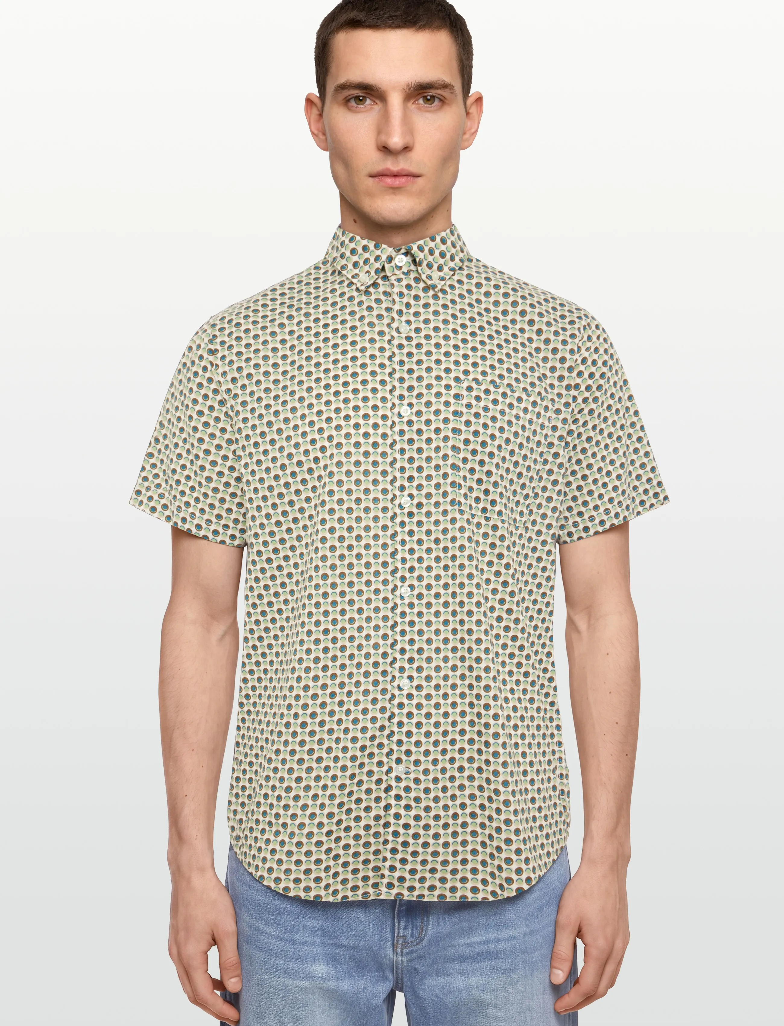 Signal - PINGOLSI PRINT SLUB - lühikeste varrukatega särgid - hazel brown - 3