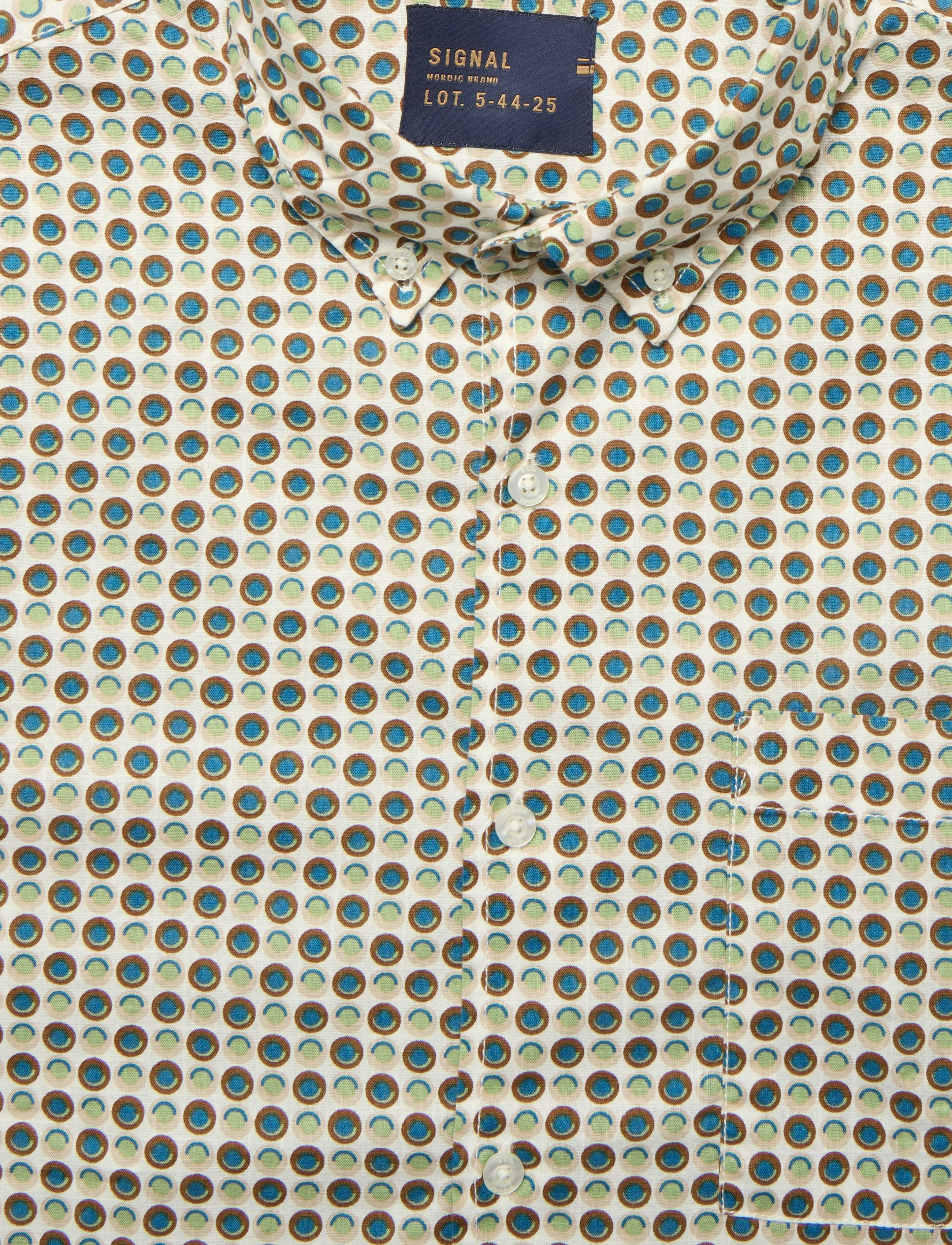 Signal - PINGOLSI PRINT SLUB - kortærmede skjorter - hazel brown - 2