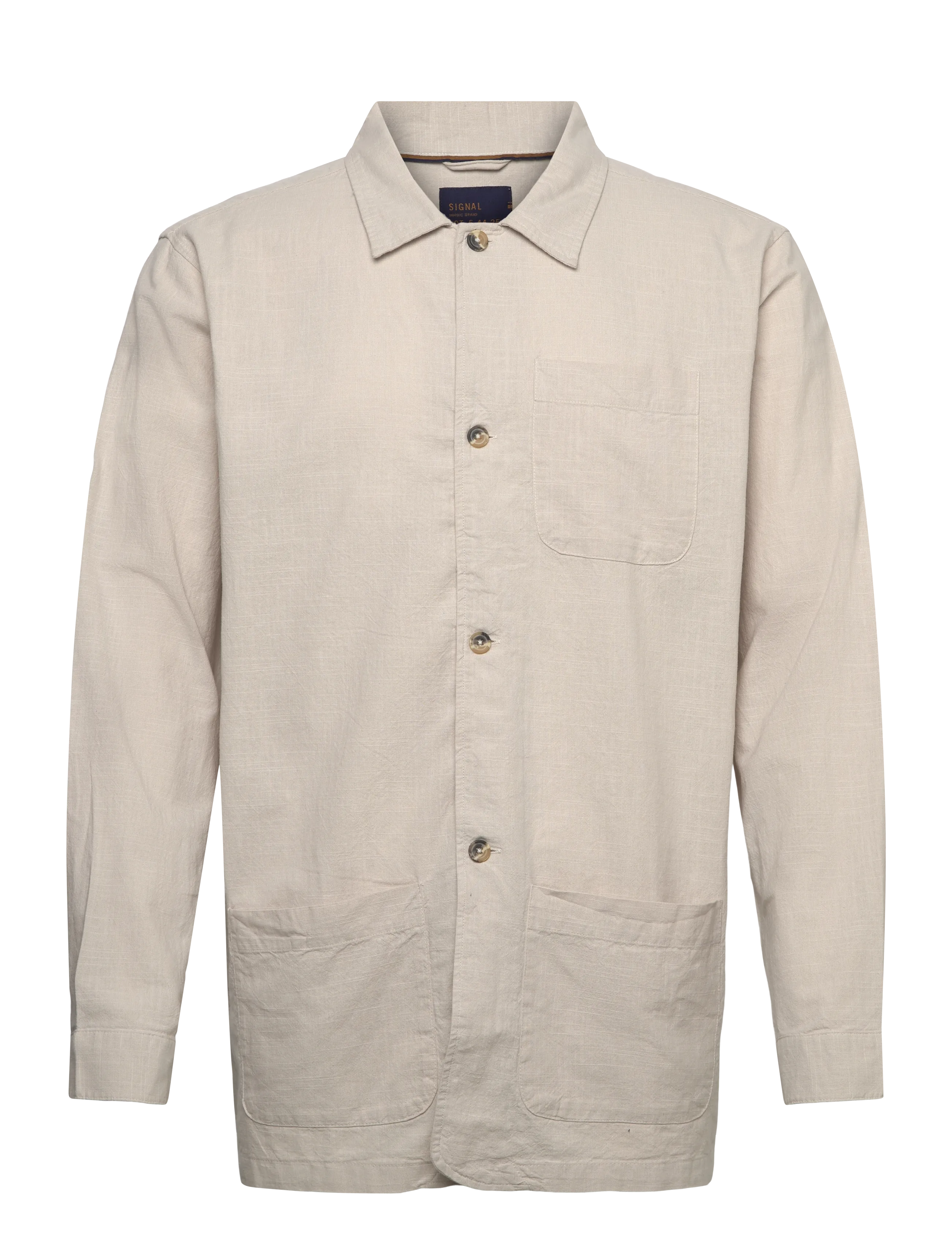 Signal PRADOSI LINEN LOOK - Vabaajasärgid - CREAMY / cream