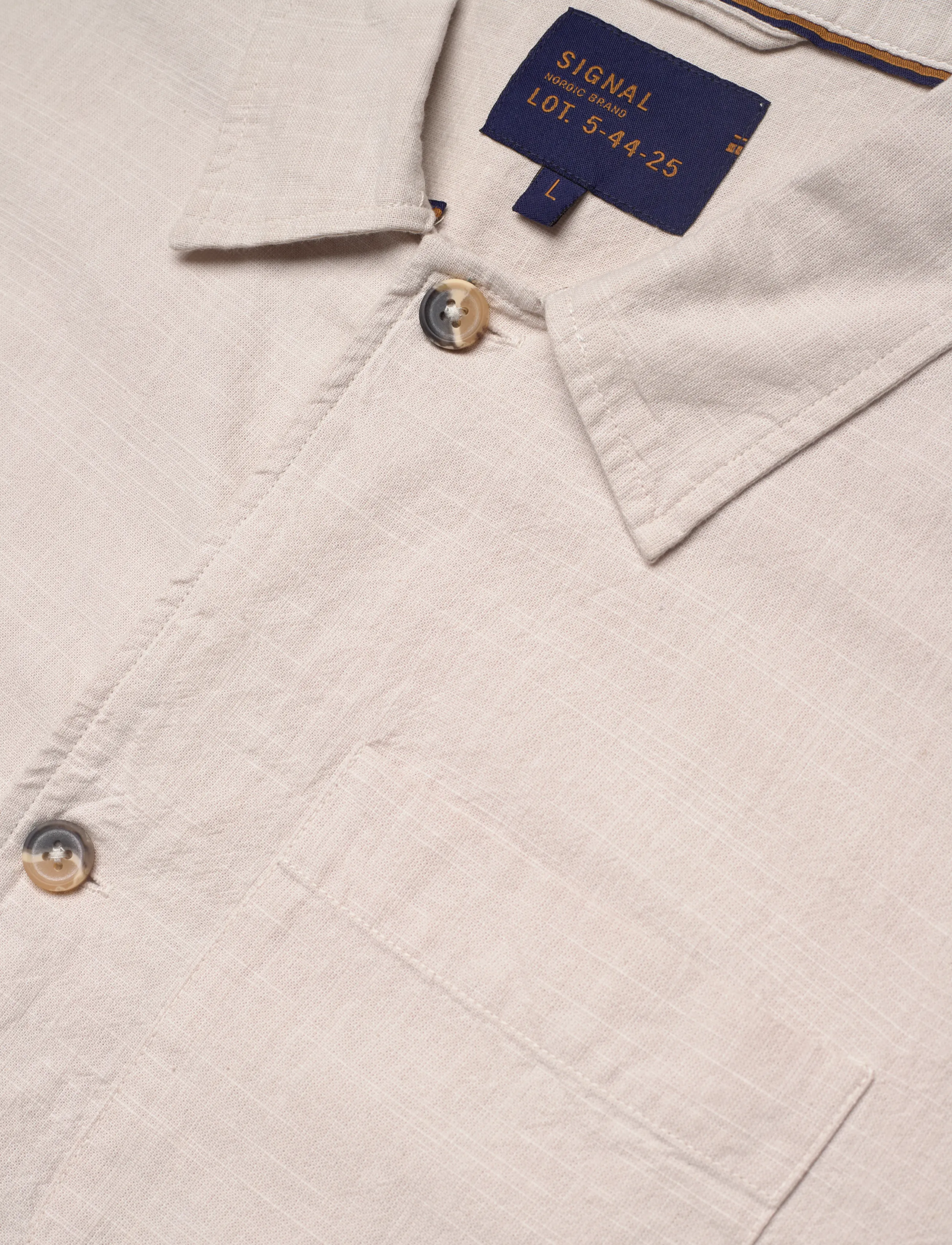 Signal - PRADOSI LINEN LOOK - vabaajasärgid - creamy - 3