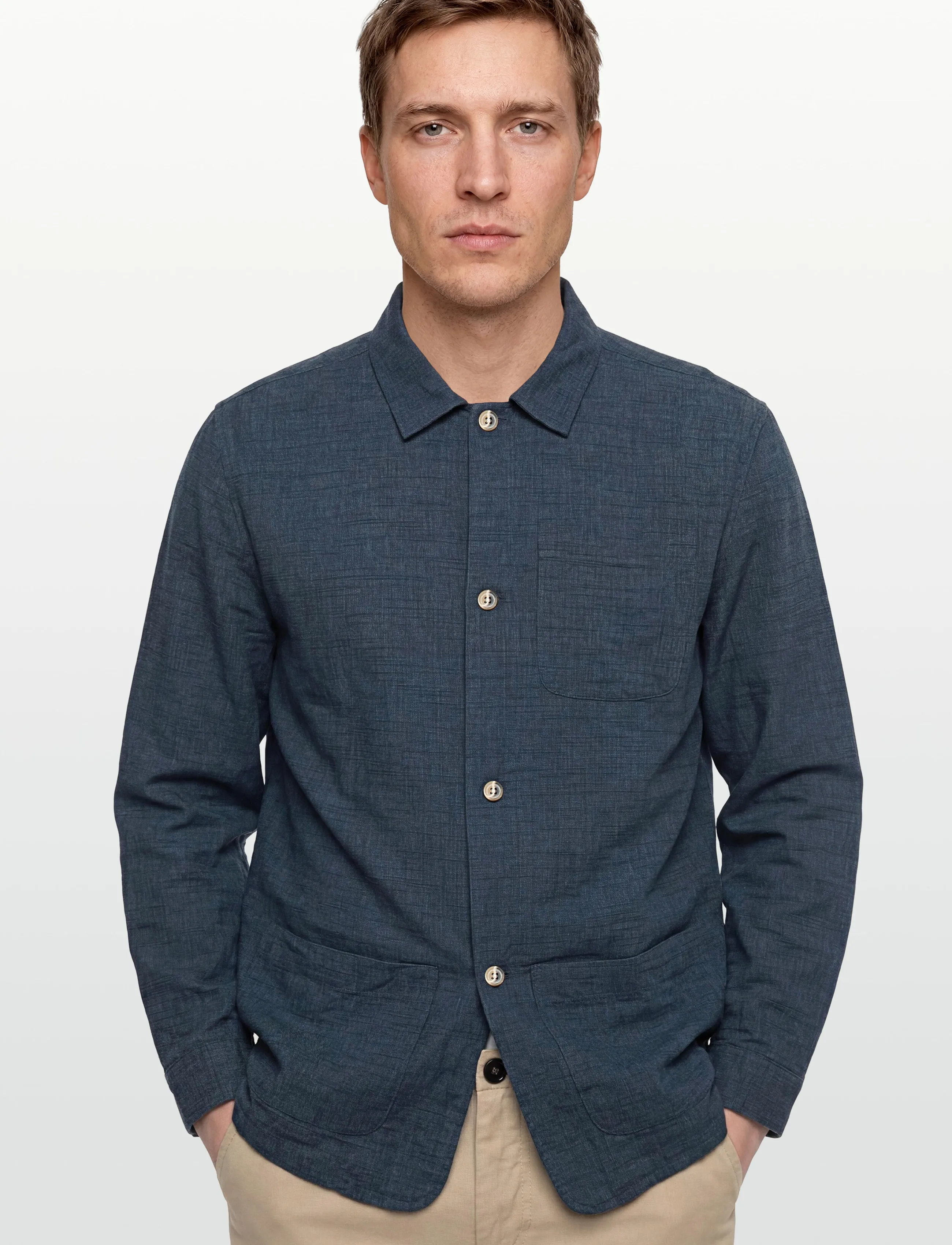 Signal - PRADOSI LINEN LOOK - casual shirts - deep marine - 3