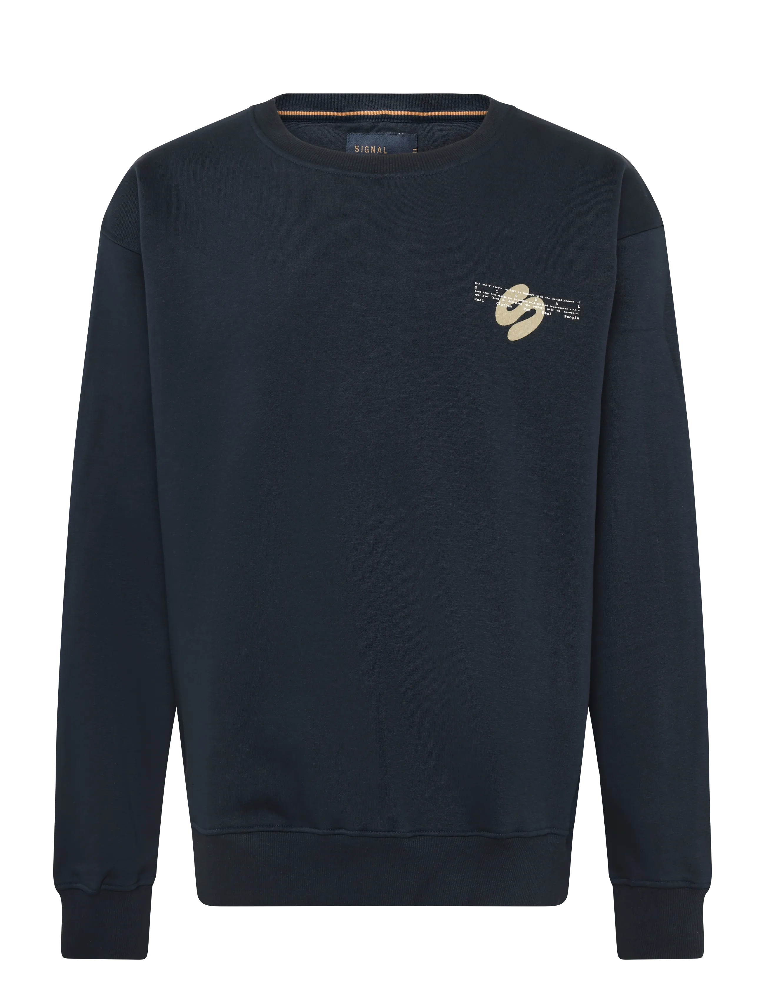SIGNAL Damiansi Print Crew Navy - XXL - Herren