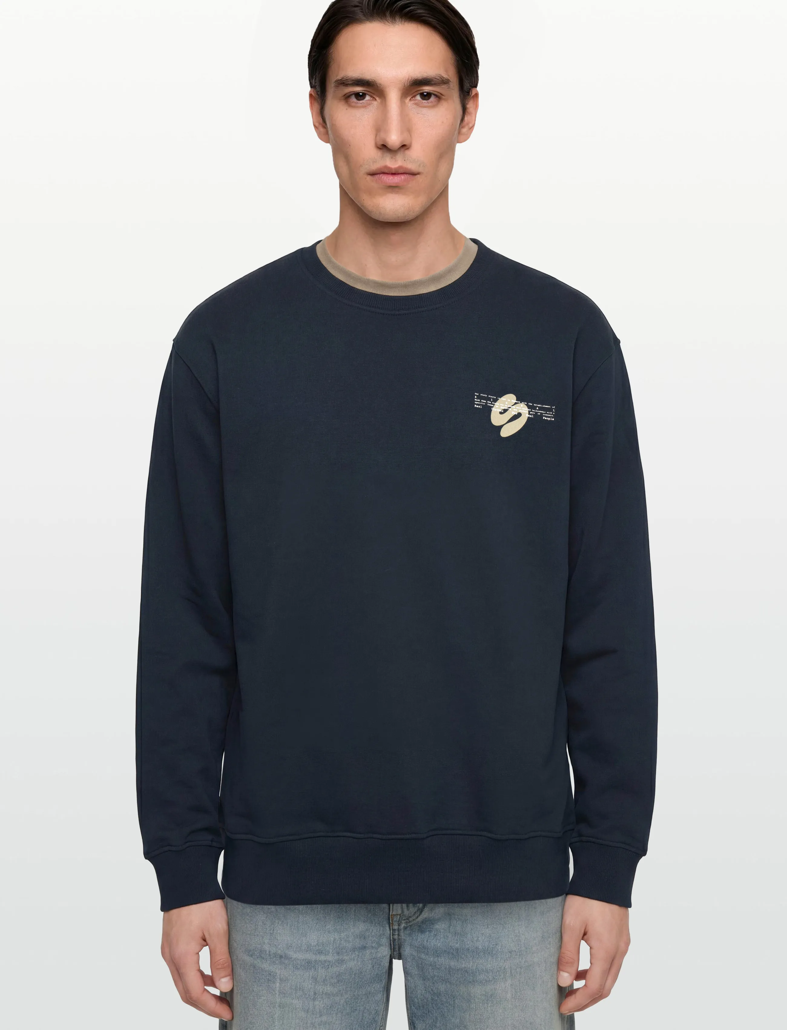 Signal - DAMIANSI PRINT CREW - sweatshirts - deep marine - 3
