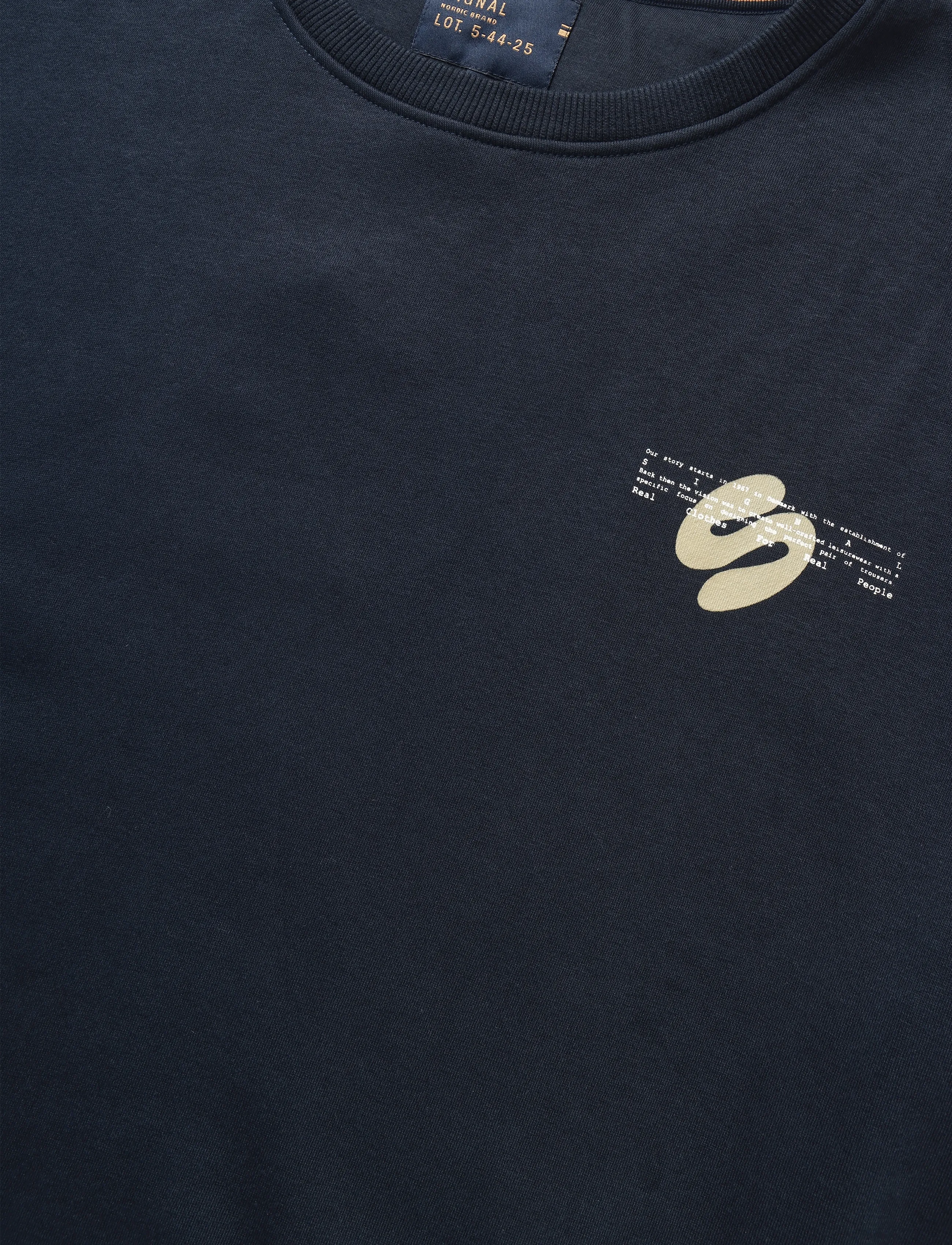 Signal - DAMIANSI PRINT CREW - sweatshirts - deep marine - 5