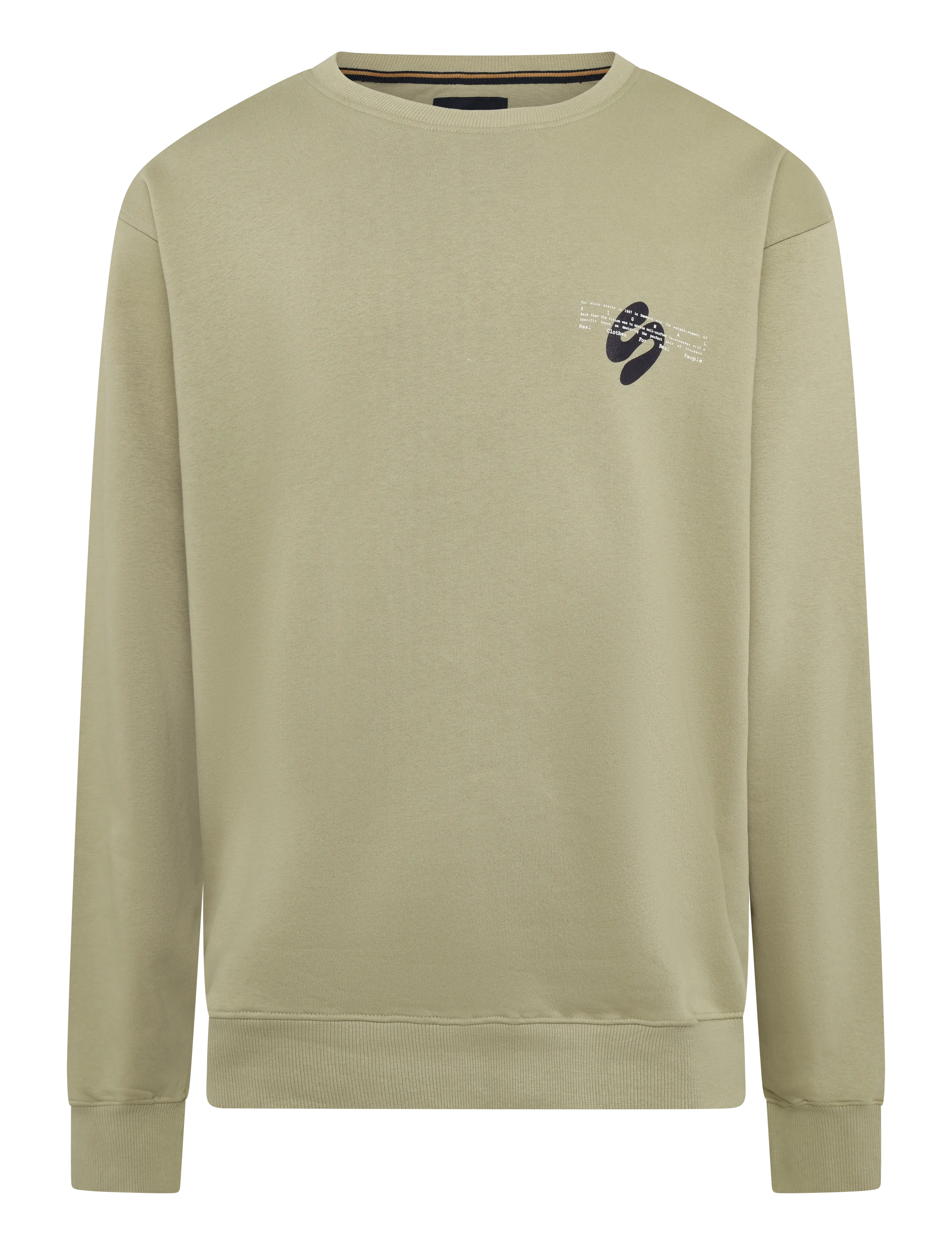 SIGNAL Damiansi Print Crew Khaki - XXL - Herren