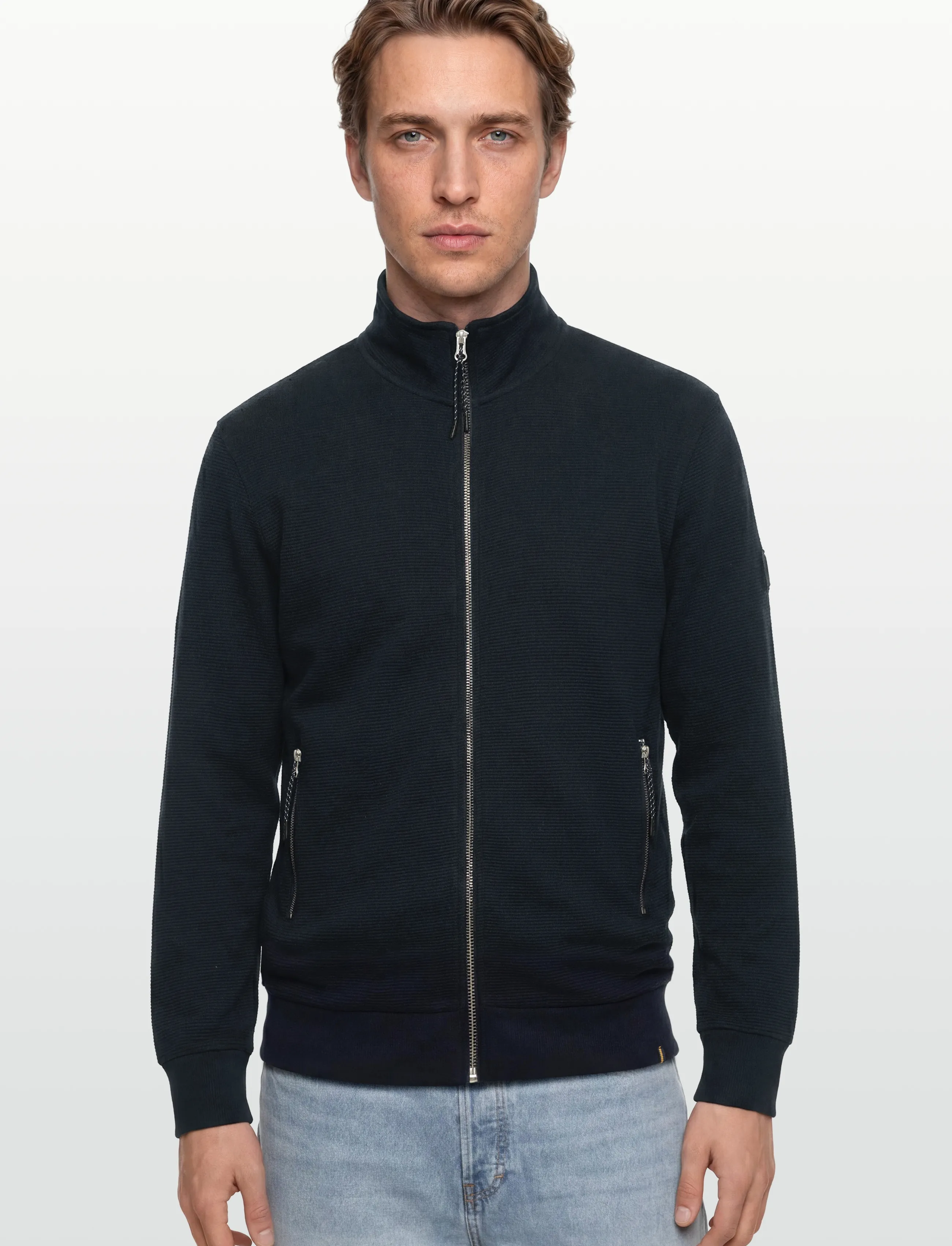 Signal - KRISTOFFSI STRUCTURE CARDIGAN - rullekraver - deep marine - 3