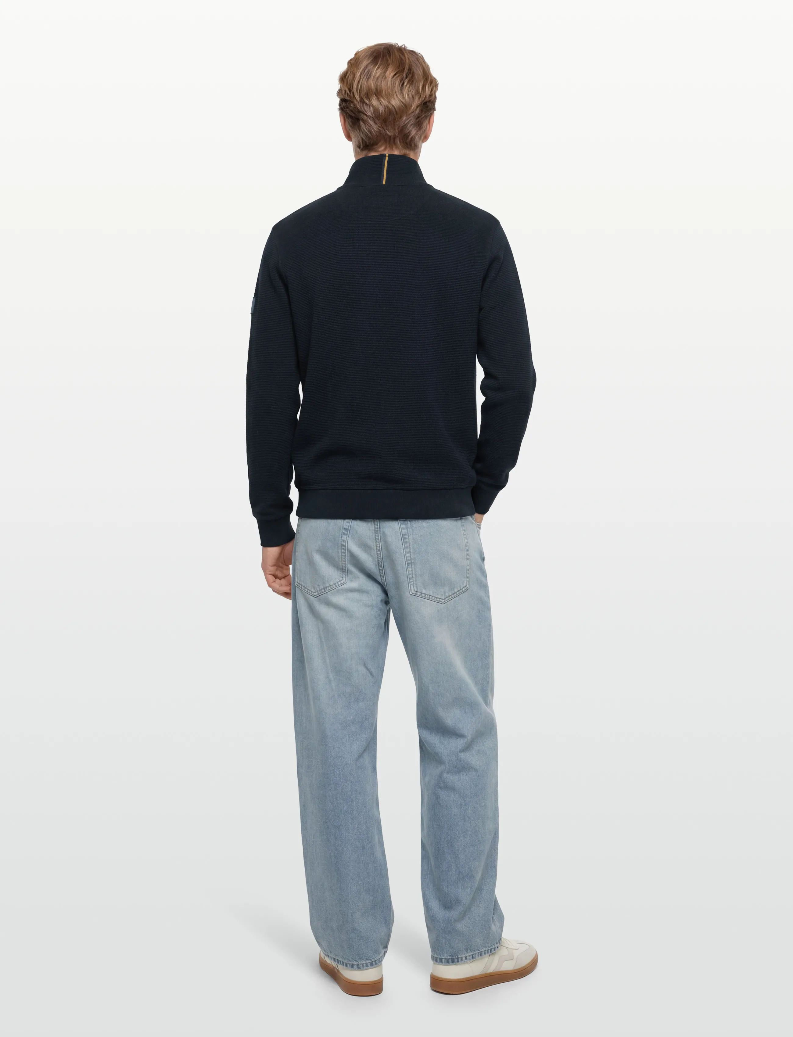 Signal - KRISTOFFSI STRUCTURE CARDIGAN - rullekraver - deep marine - 4