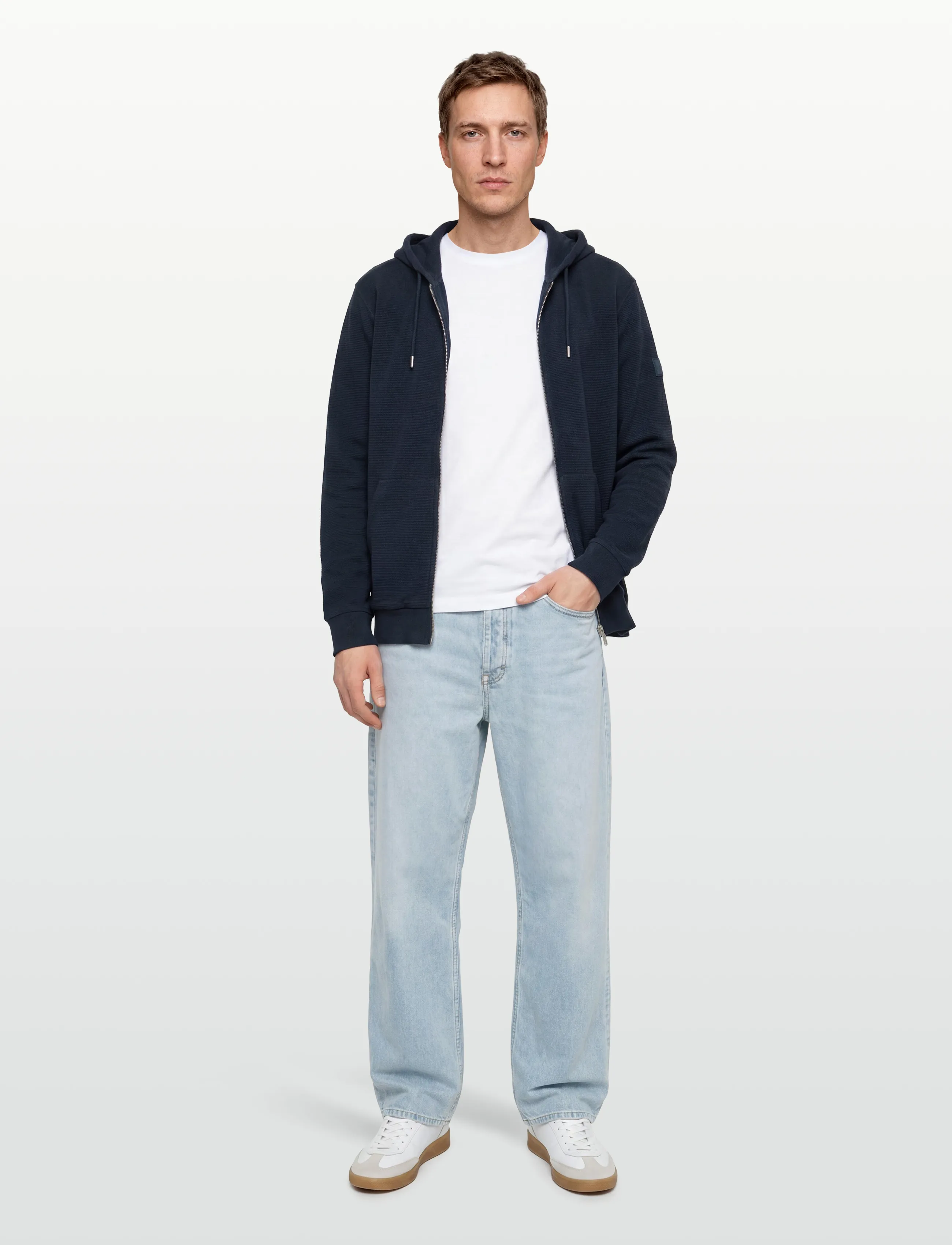 Signal - KIANSI STRUCTURE HOODIE - forårsjakker - deep marine - 0