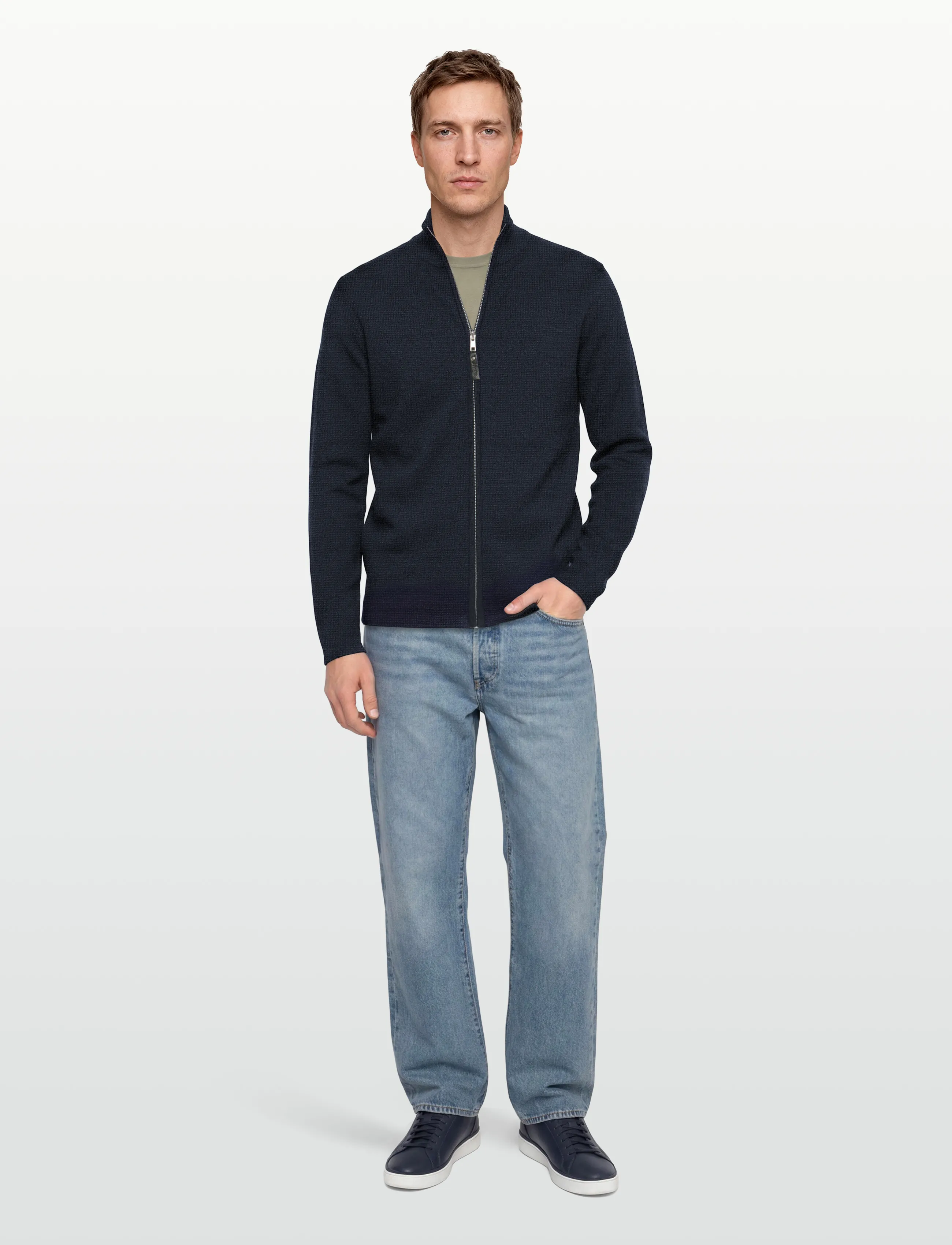 Signal - TONYSI MILANO ZIP - cardigans - deep marine - 0