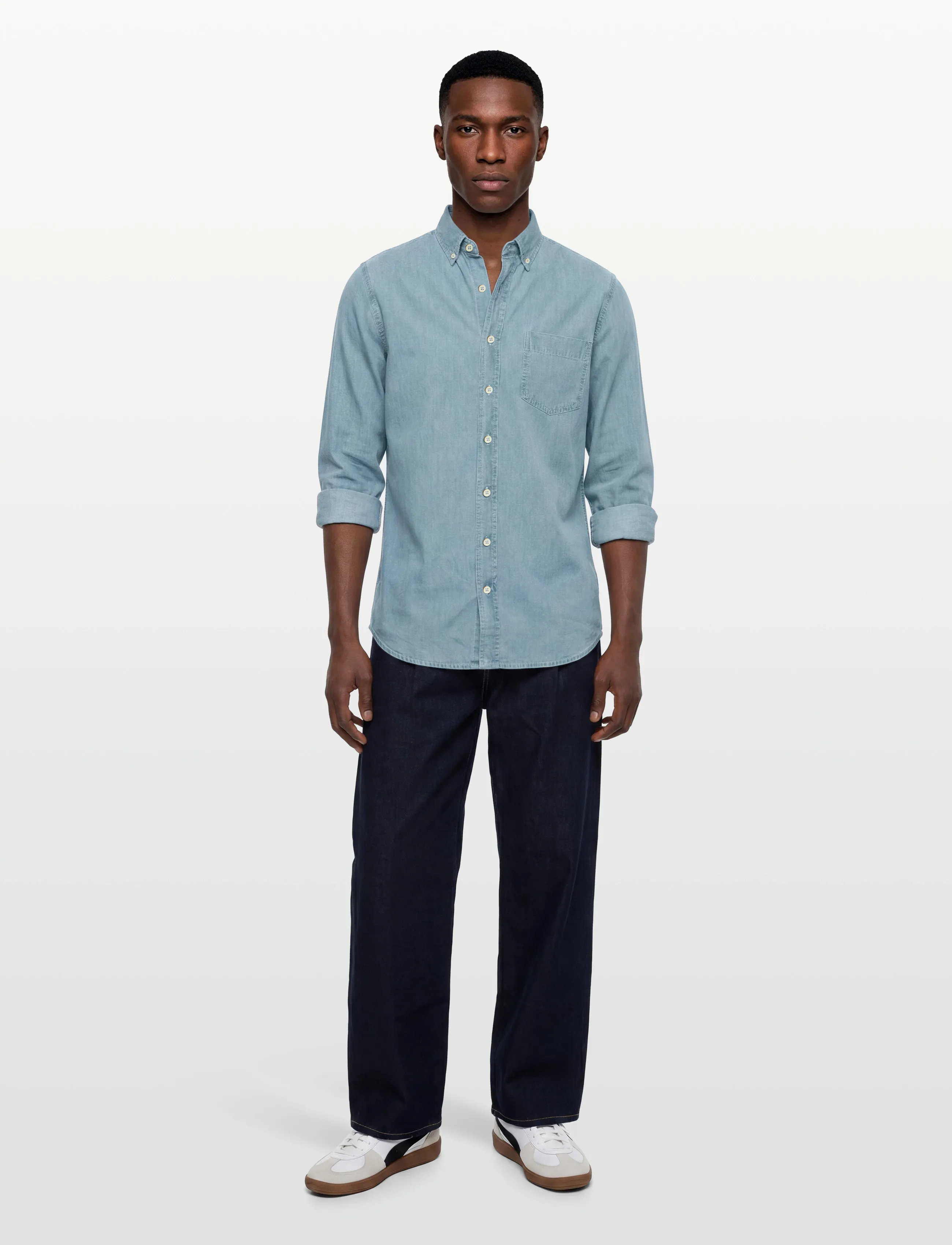 Signal - NEWMANSI DENIM - casual shirts - soft blue - 0