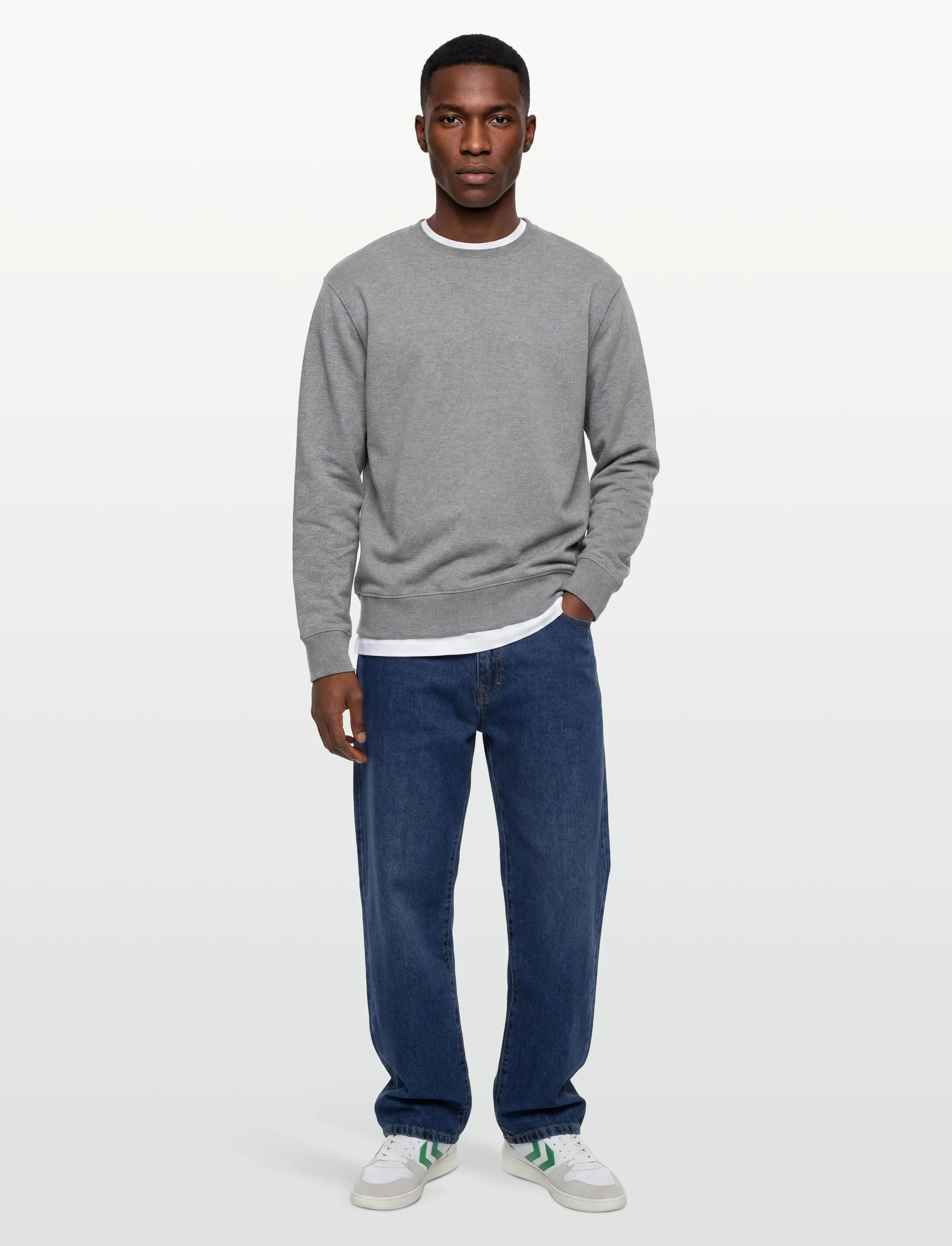 Signal - BILLYSI CREW - sweatshirts - light grey melange - 0