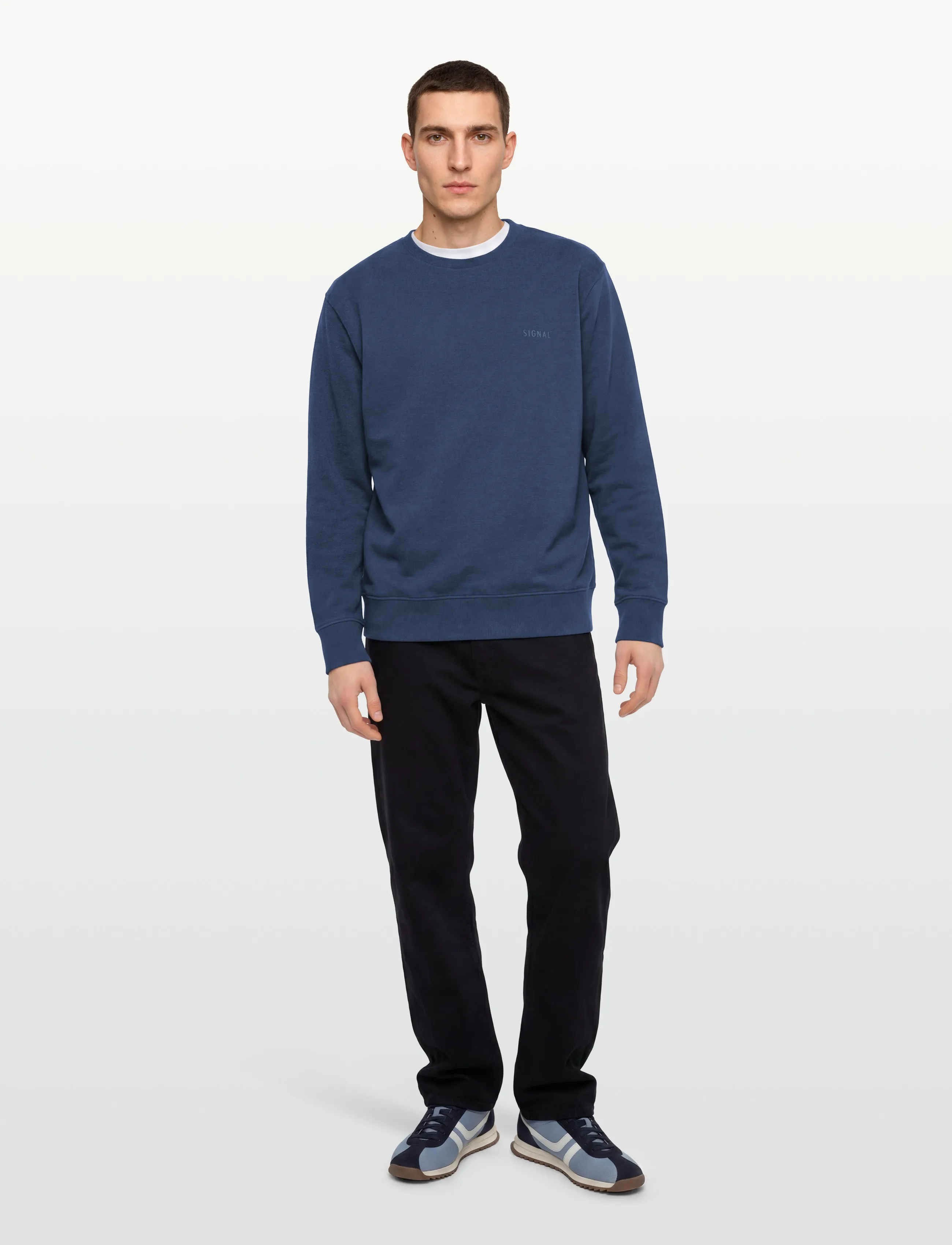 Signal - BILLYSI CREW - sweatshirts - marine blue melange - 0