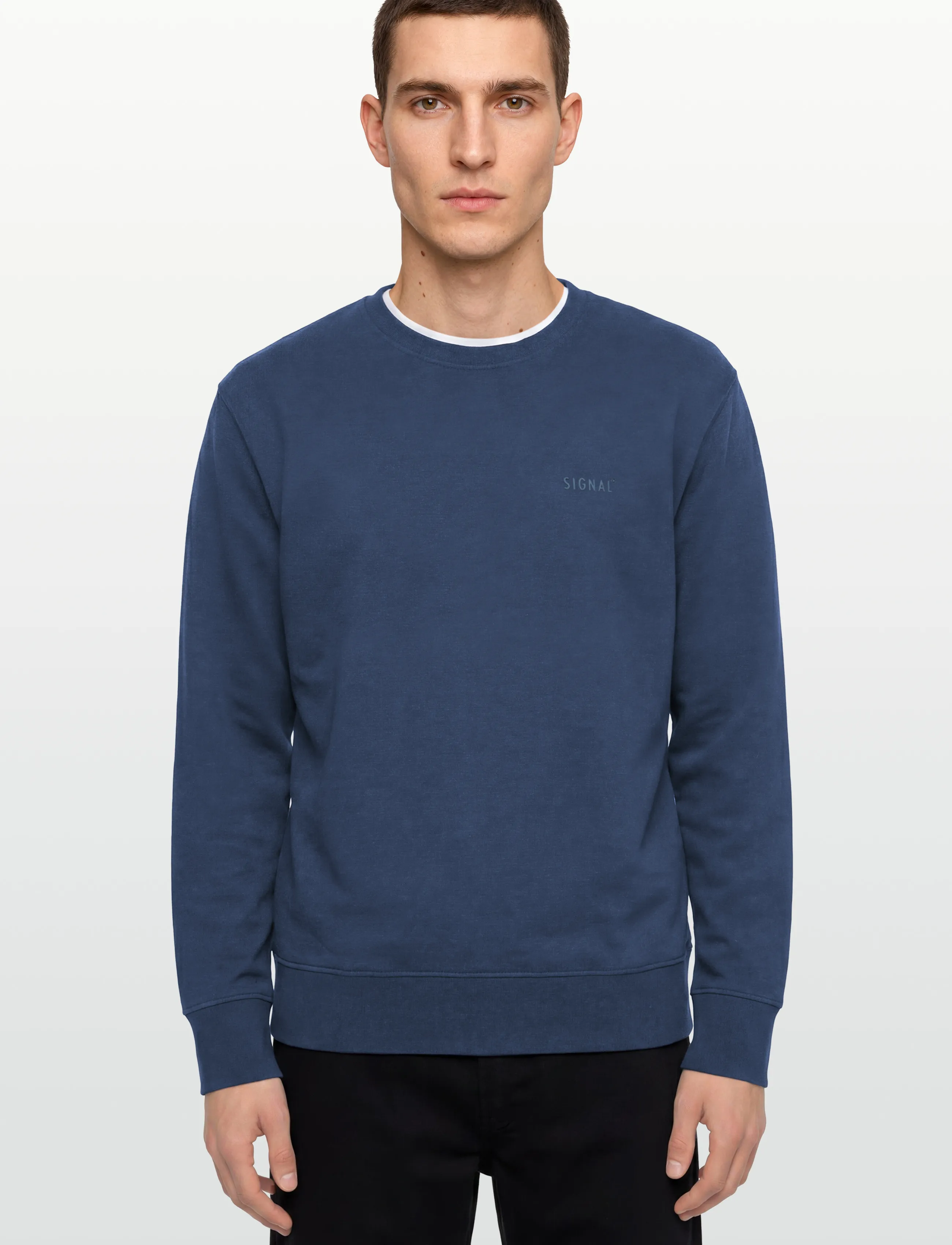 Signal - BILLYSI CREW - sweatshirts - marine blue melange - 3