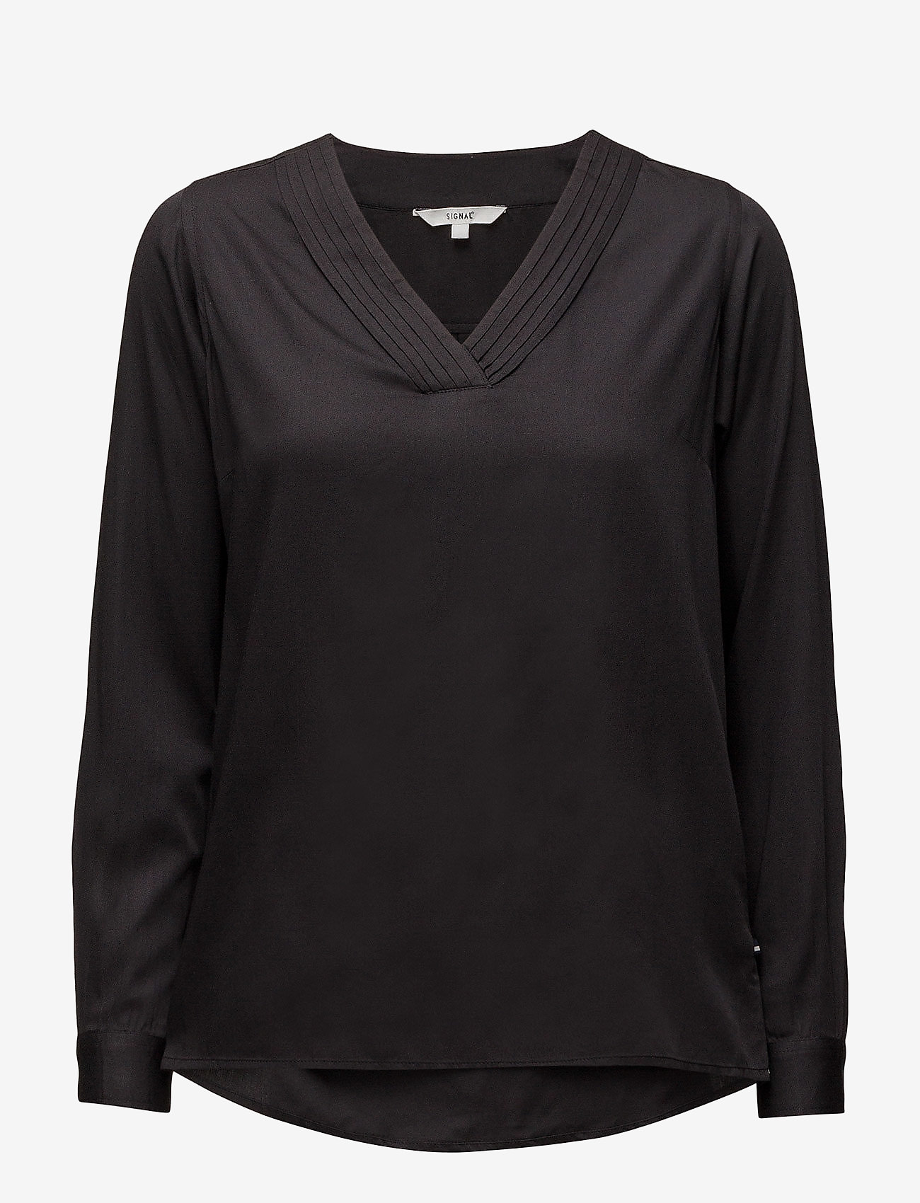 Signal - Shirts - long-sleeved blouses - black - 0