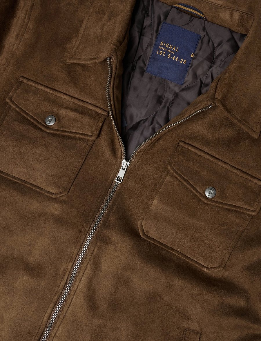 SIGNAL - 10282 PedroSi Suede + - herbstjacken - hazel brown - 2
