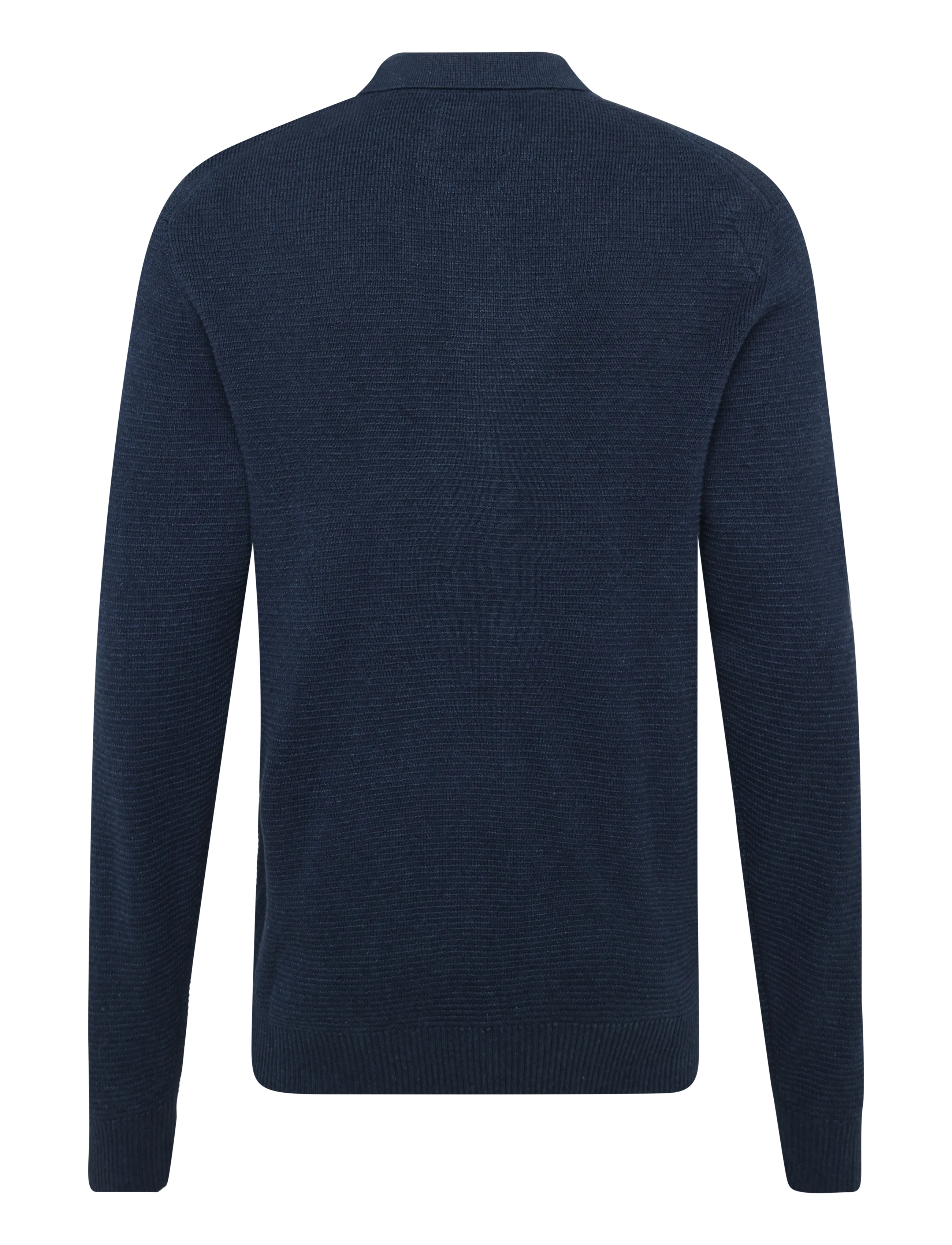 SIGNAL - 12553 CosmusSi Structure Polo - långärmade stickade pikétröjor - blue dipper - 1